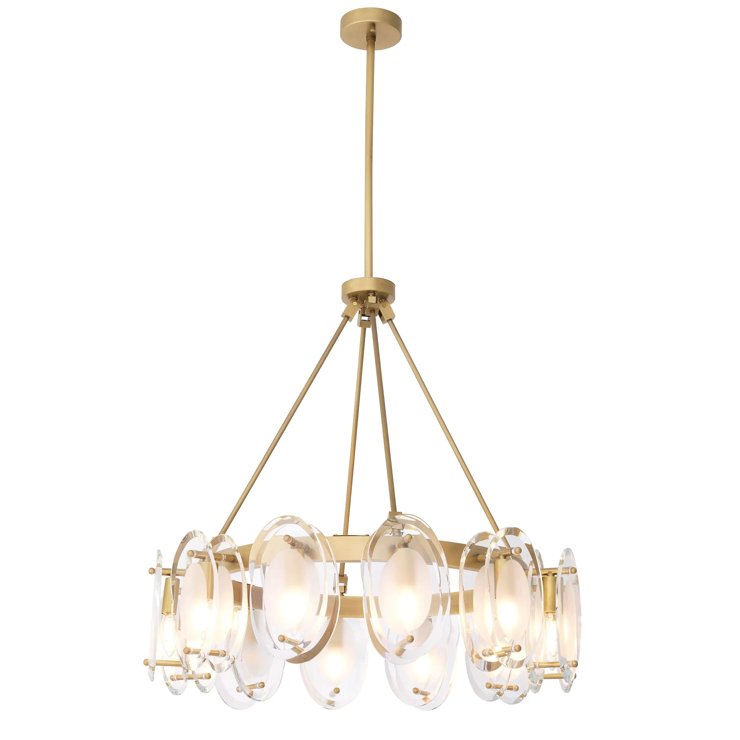 Sublime Modern Chandelier Antique Brass - Eichholtz - Luxury Lighting BoutiqueBrass/Metal ChandeliersEichholtz