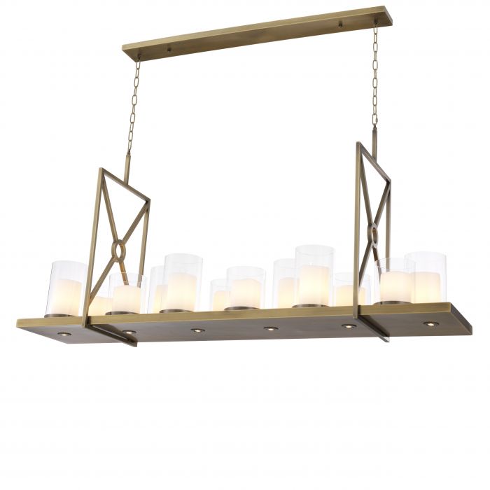 Summit Modern Chandelier - Steel | Brass - Eichholtz - Luxury Lighting BoutiqueBrass/Metal ChandeliersEichholtz