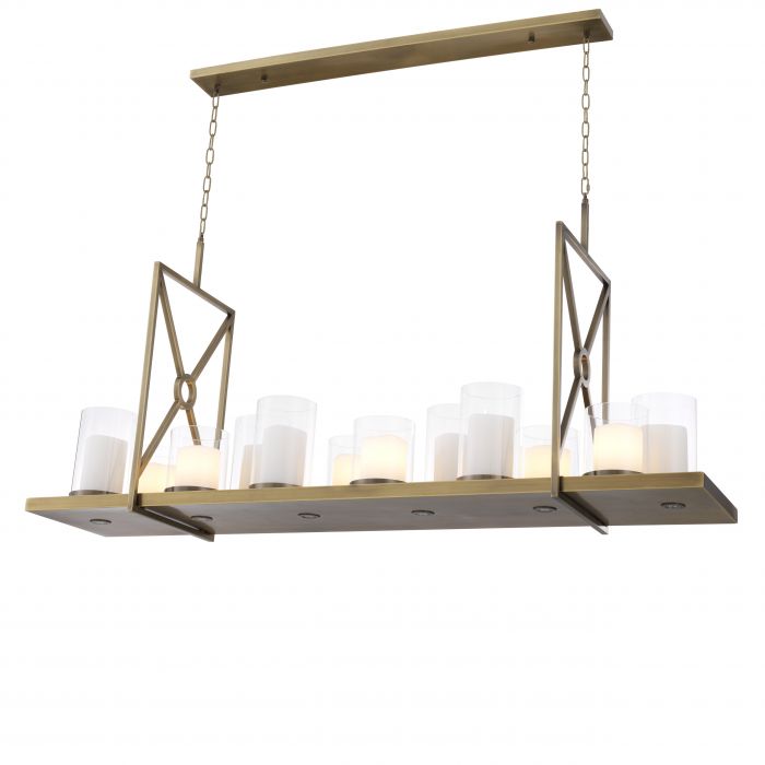 Summit Modern Chandelier - Steel | Brass - Eichholtz - Luxury Lighting BoutiqueBrass/Metal ChandeliersEichholtz