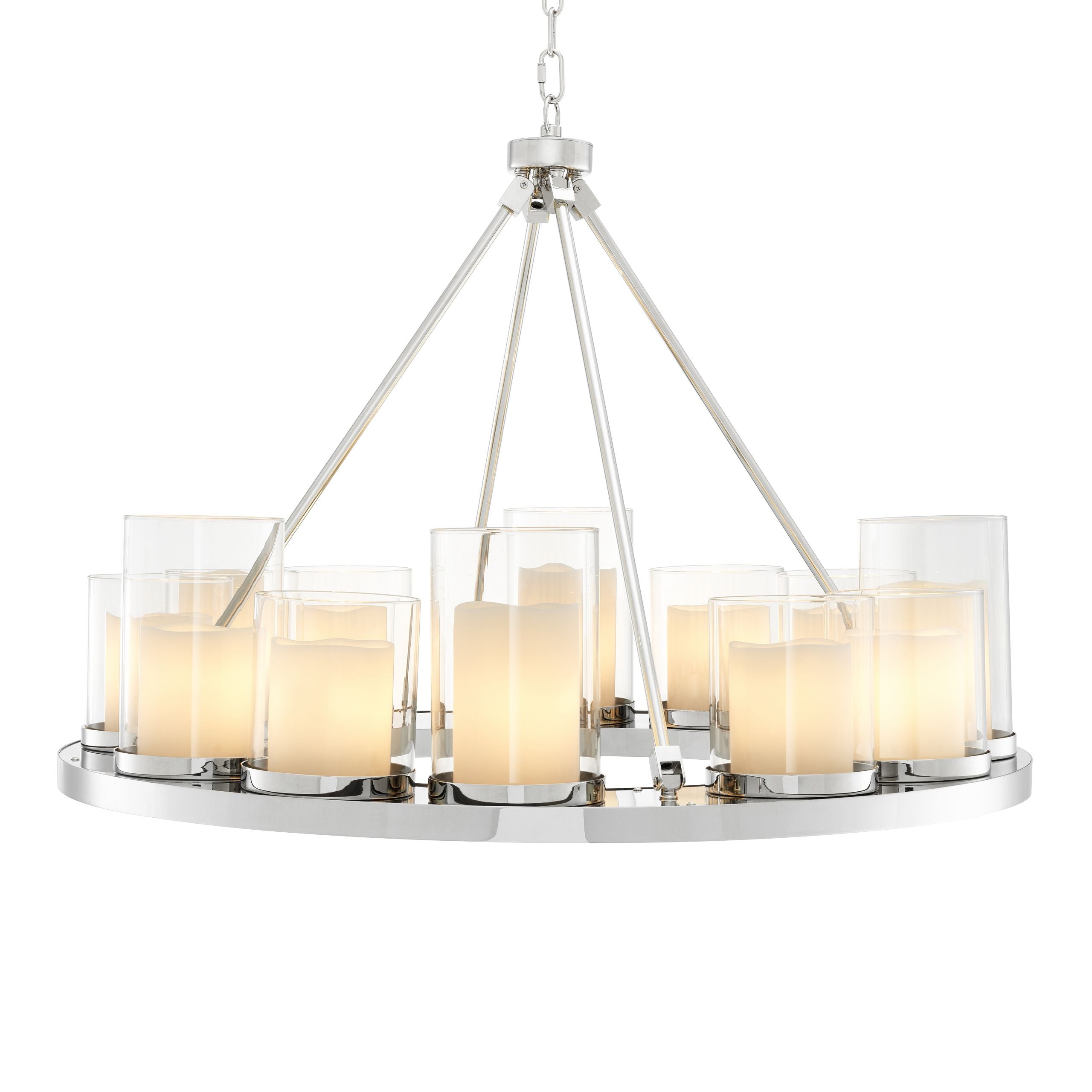 Summit Ring Modern Chandelier - Steel - Eichholtz - Luxury Lighting BoutiqueBrass/Metal ChandeliersEichholtz