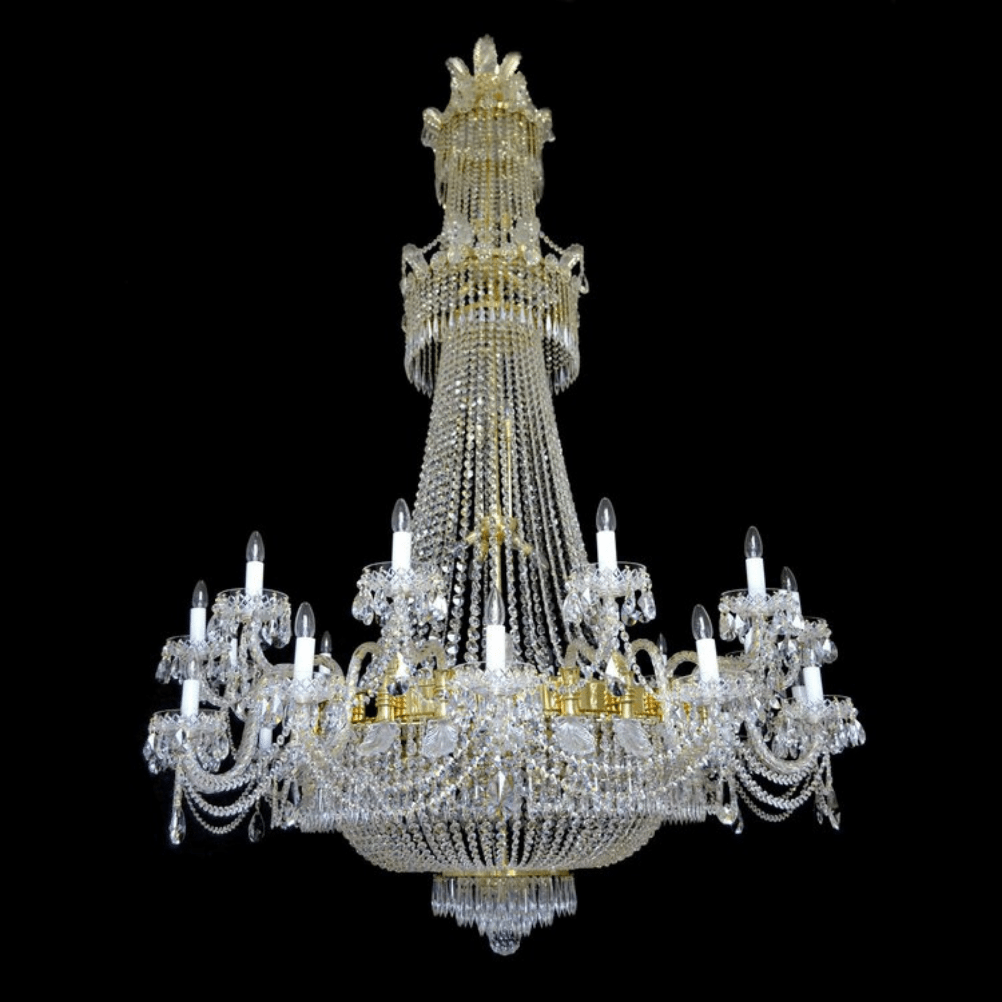 Supreme 50 Crystal Glass Chandelier - Wranovsky - Luxury Lighting BoutiqueTraditional Crystal ChandeliersWranovsky