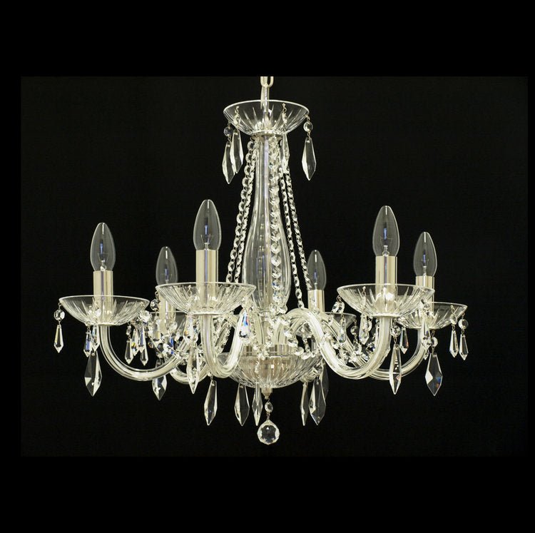 Sympathy 6 - Light Crystal Chandelier (Alpha Gold/Silver) - Wranovsky - Luxury Lighting BoutiqueModern Crystal ChandeliersWranovsky