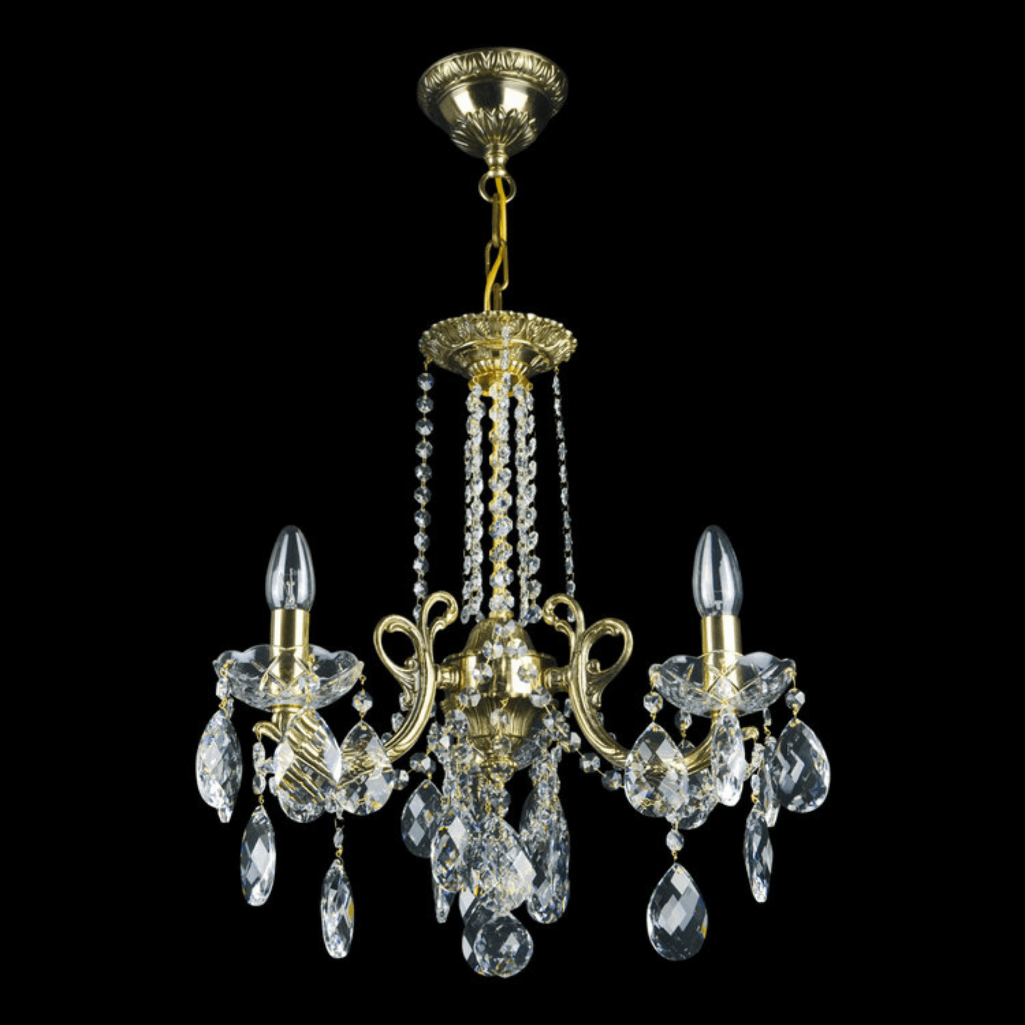 Taurus 3 Brass Crystal Glass Chandelier - Wranovsky - Luxury Lighting BoutiqueBrass/Metal ChandeliersWranovsky