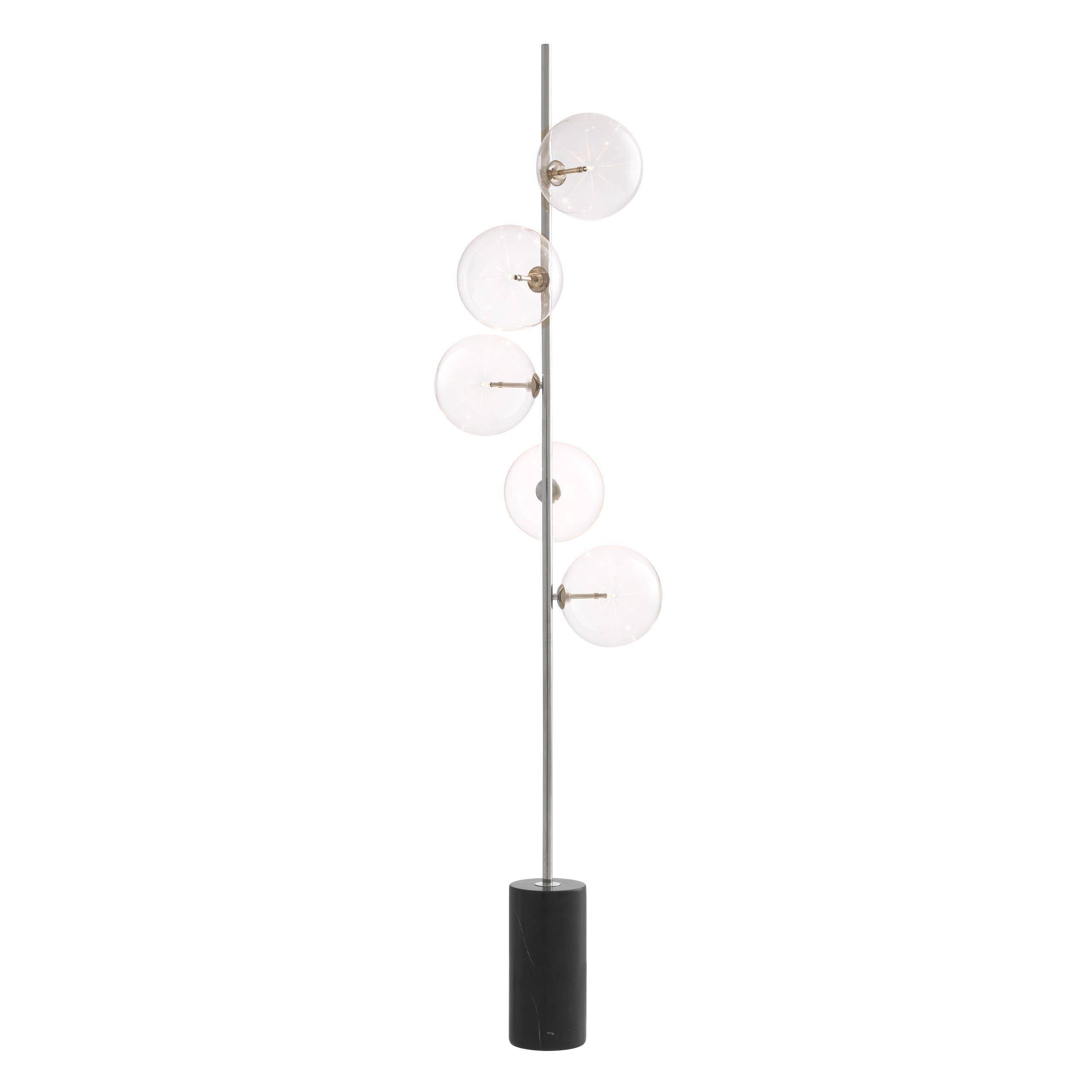 Tempo Floor Lamp - Brass | Nickel - Eichholtz - Luxury Lighting BoutiqueFloor LampEichholtz