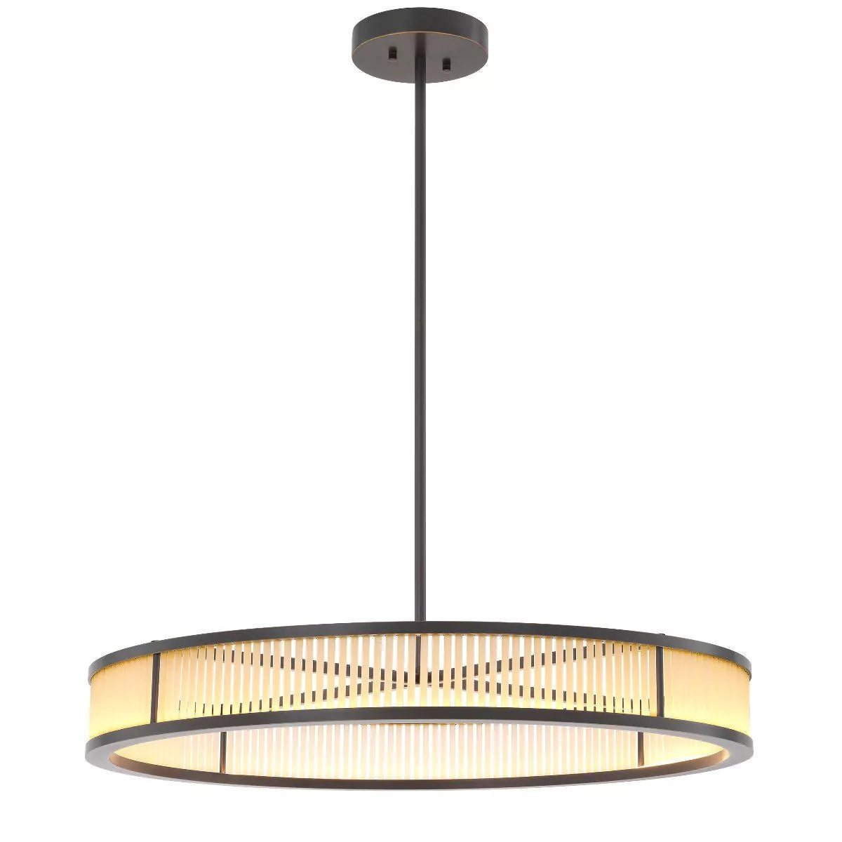 Thibaud L Chandelier - Bronze - Eichholtz - Luxury Lighting BoutiqueBrass/Metal ChandeliersEichholtz