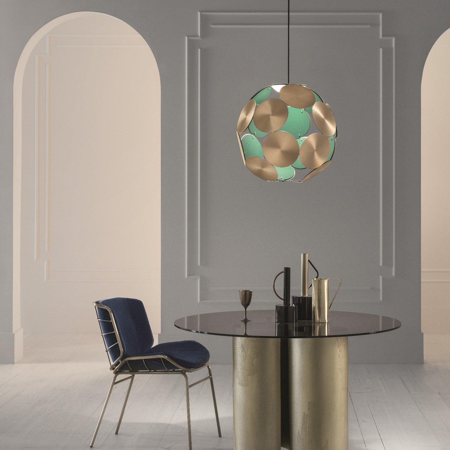 Timeo S1 50 | 1- Light Pendant - Masiero - Luxury Lighting Boutique