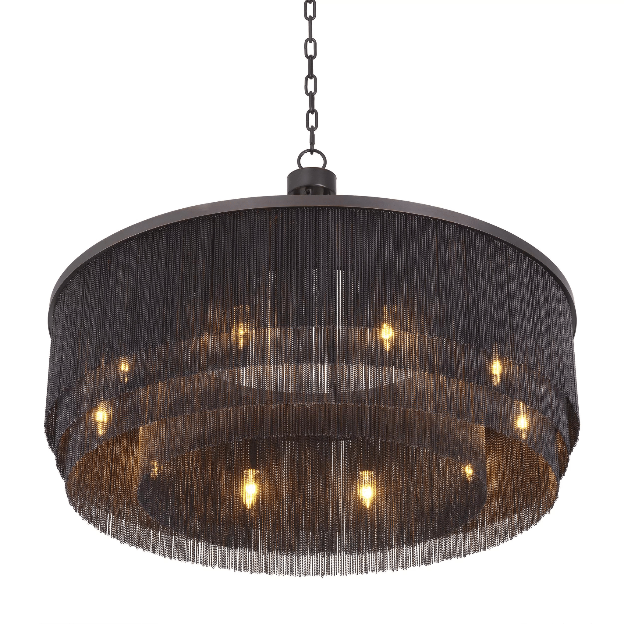 Tissot L Modern Chandelier - Brass | Bronze - Eichholtz - Luxury Lighting BoutiqueCeiling LightsEichholtz
