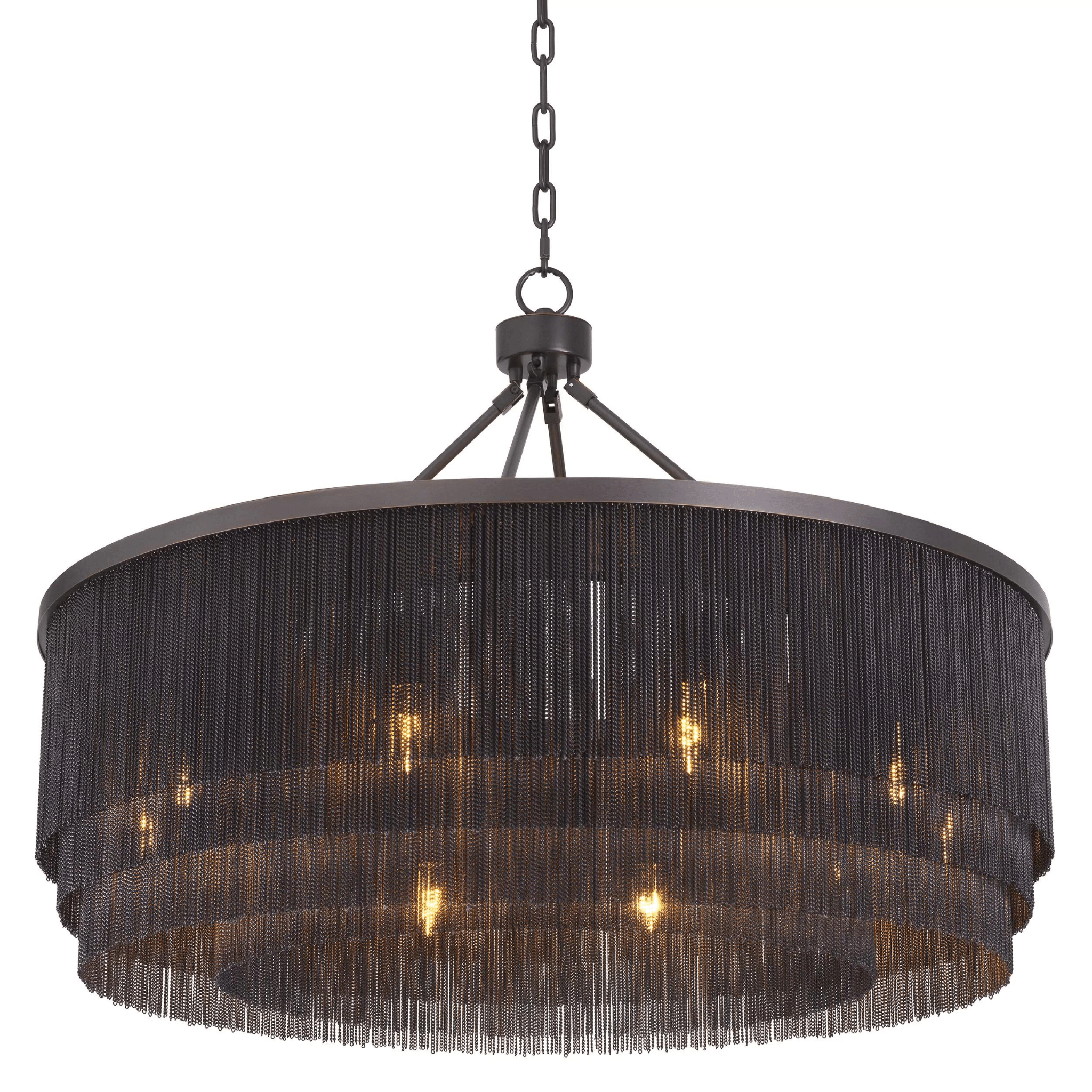 Tissot L Modern Chandelier - Brass | Bronze - Eichholtz - Luxury Lighting BoutiqueCeiling LightsEichholtz