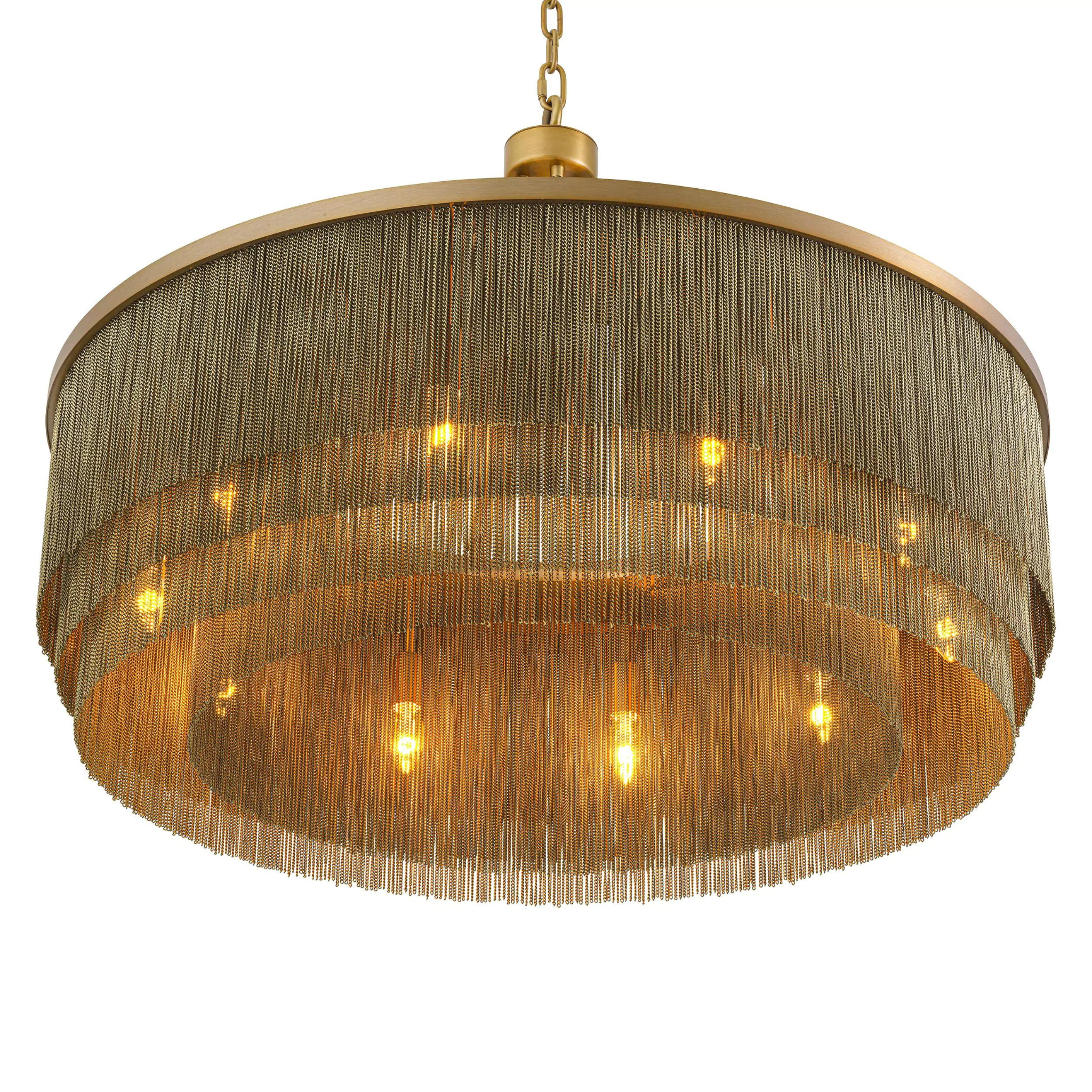 Tissot L Modern Chandelier - Brass | Bronze - Eichholtz - Luxury Lighting BoutiqueCeiling LightsEichholtz