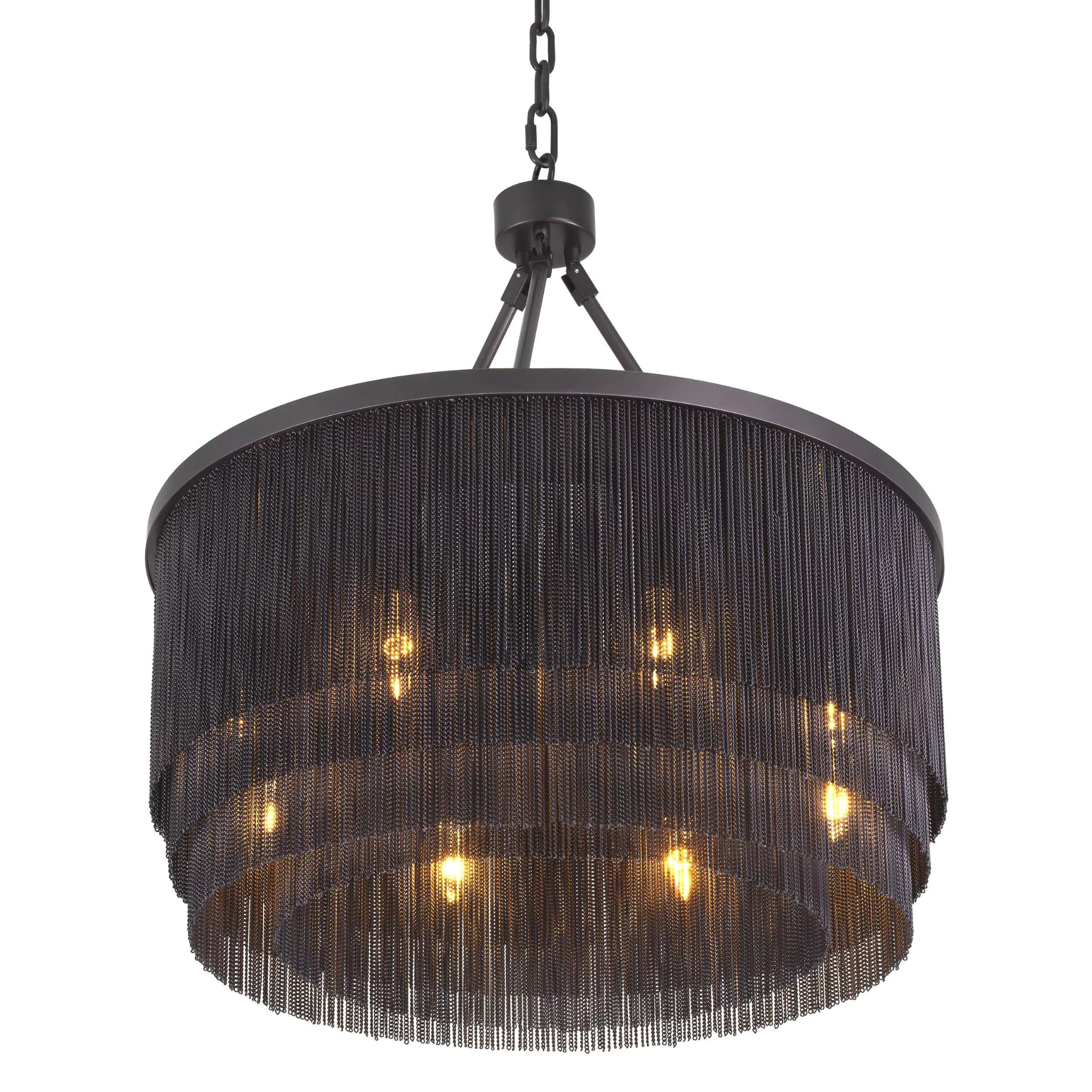 Tissot S (Brass/Bronze) Modern Chandelier - Eichholtz - Luxury Lighting Boutique