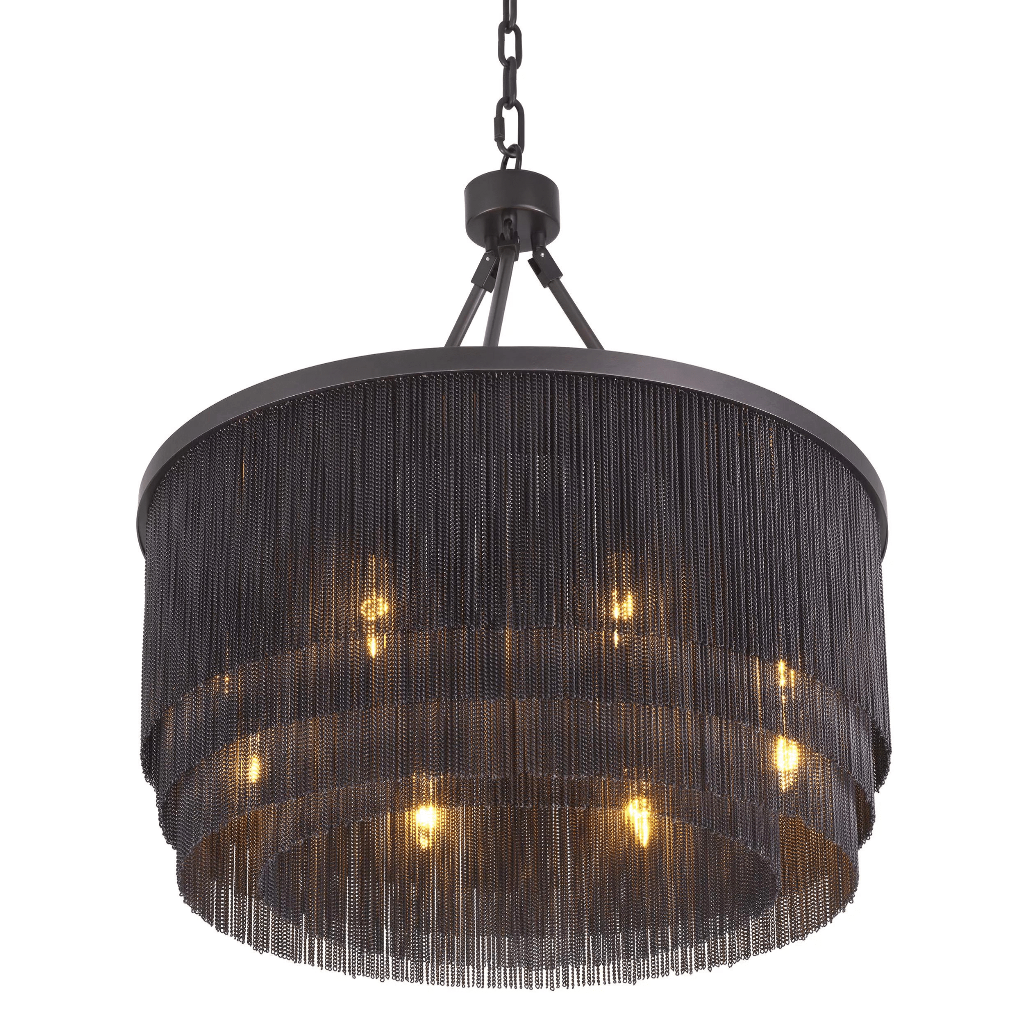 Tissot S Modern Chandelier - Brass | Bronze - Eichholtz - Luxury Lighting BoutiqueCeiling LightsEichholtz