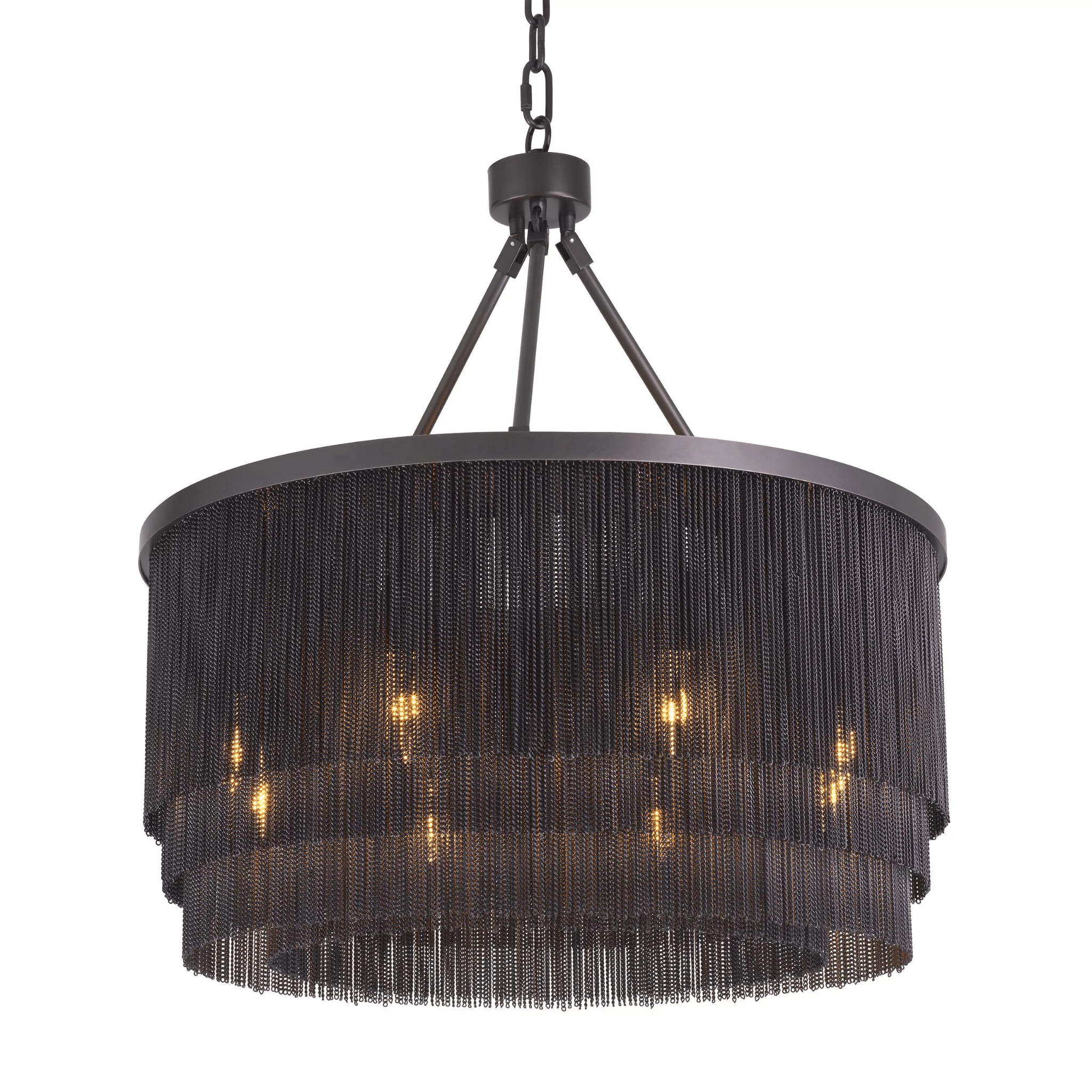 Tissot S Modern Chandelier - Brass | Bronze - Eichholtz - Luxury Lighting BoutiqueCeiling LightsEichholtz