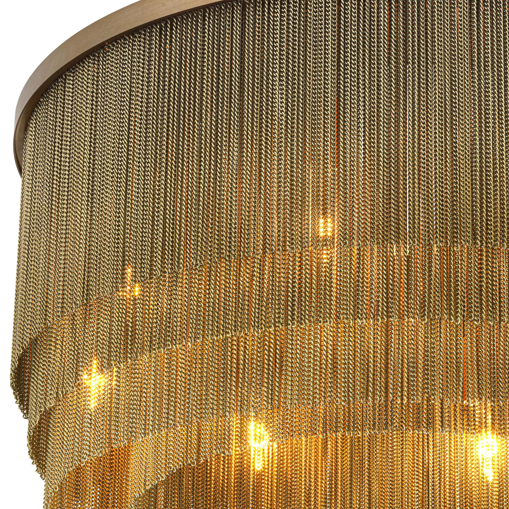 Tissot S Modern Chandelier - Brass | Bronze - Eichholtz - Luxury Lighting BoutiqueCeiling LightsEichholtz