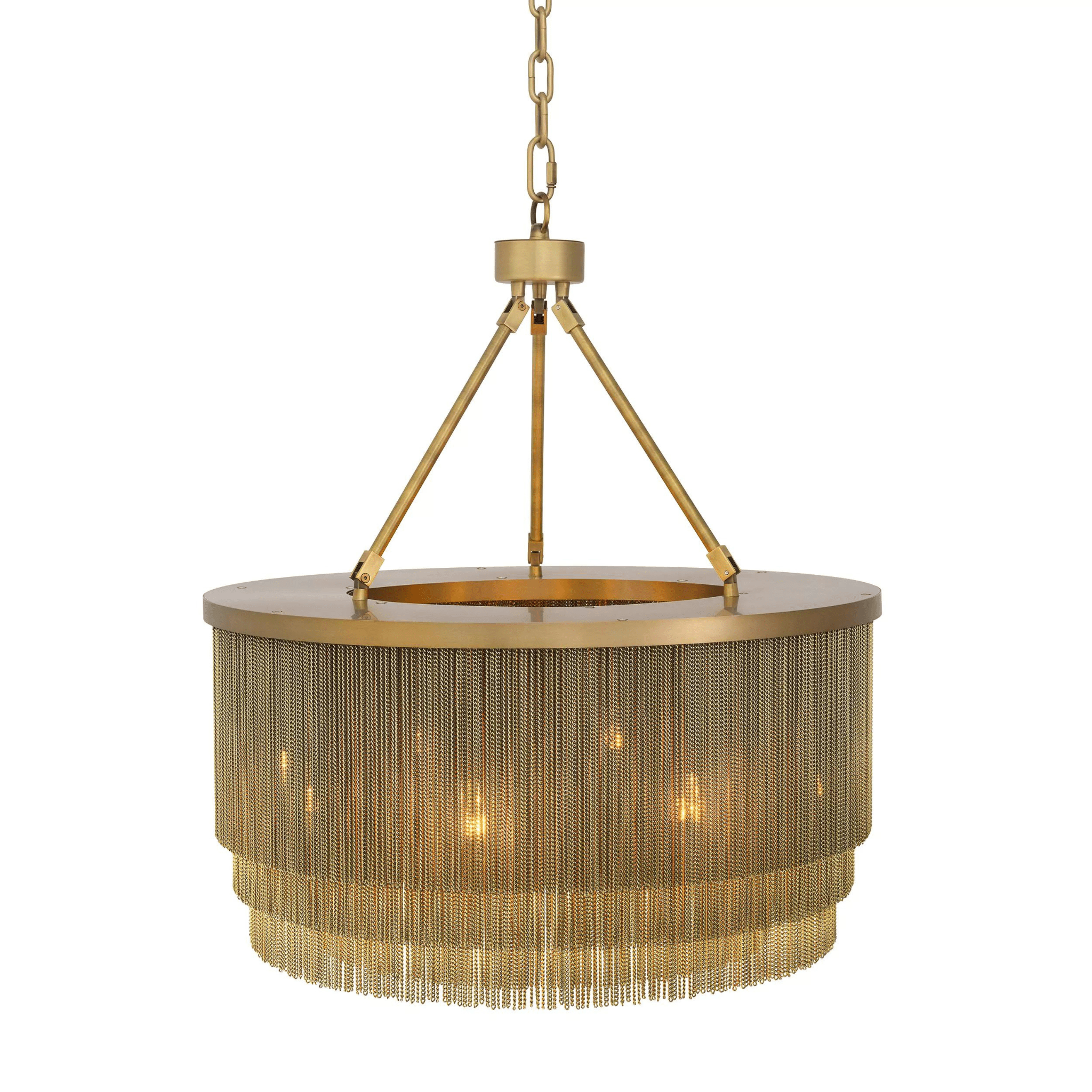 Tissot S Modern Chandelier - Brass | Bronze - Eichholtz - Luxury Lighting BoutiqueCeiling LightsEichholtz