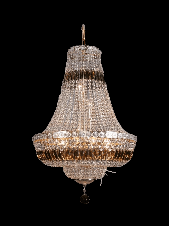 Traditional 9 - Light Crystal Basket Chandelier - Glass LPS - Luxury Lighting BoutiqueBasket & Pendant ChandeliersGlass LPS