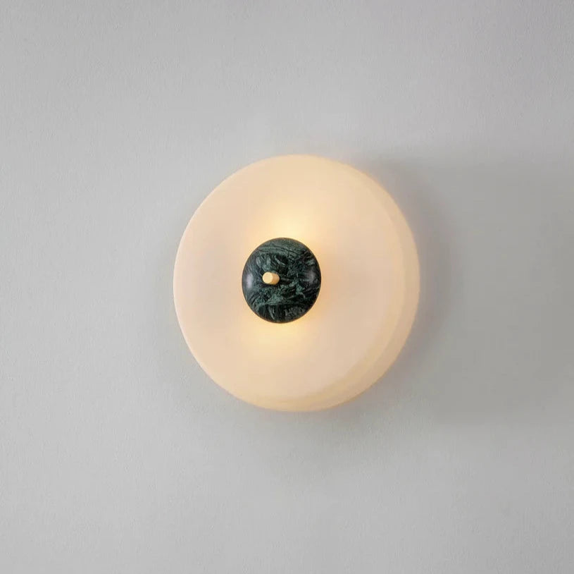 Trave Wall Light (Green/White Marble) - Luxury Lighting Boutique