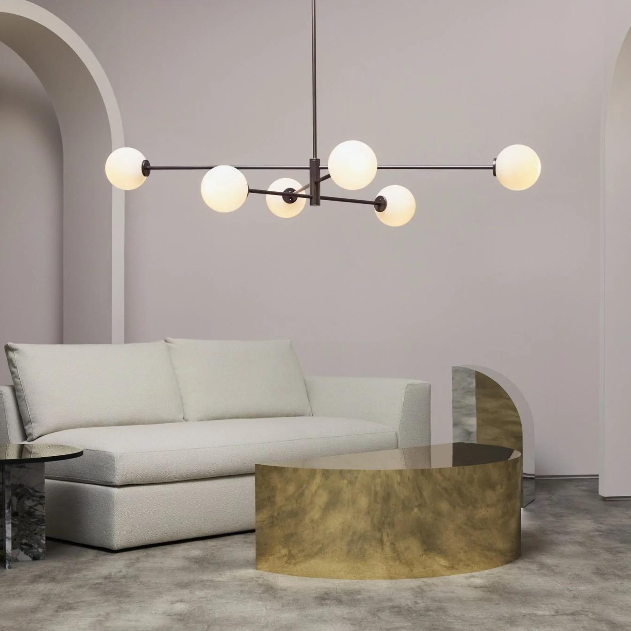 Trevi 3/6 Arm Pendants - CTO Lighting - Luxury Lighting Boutique