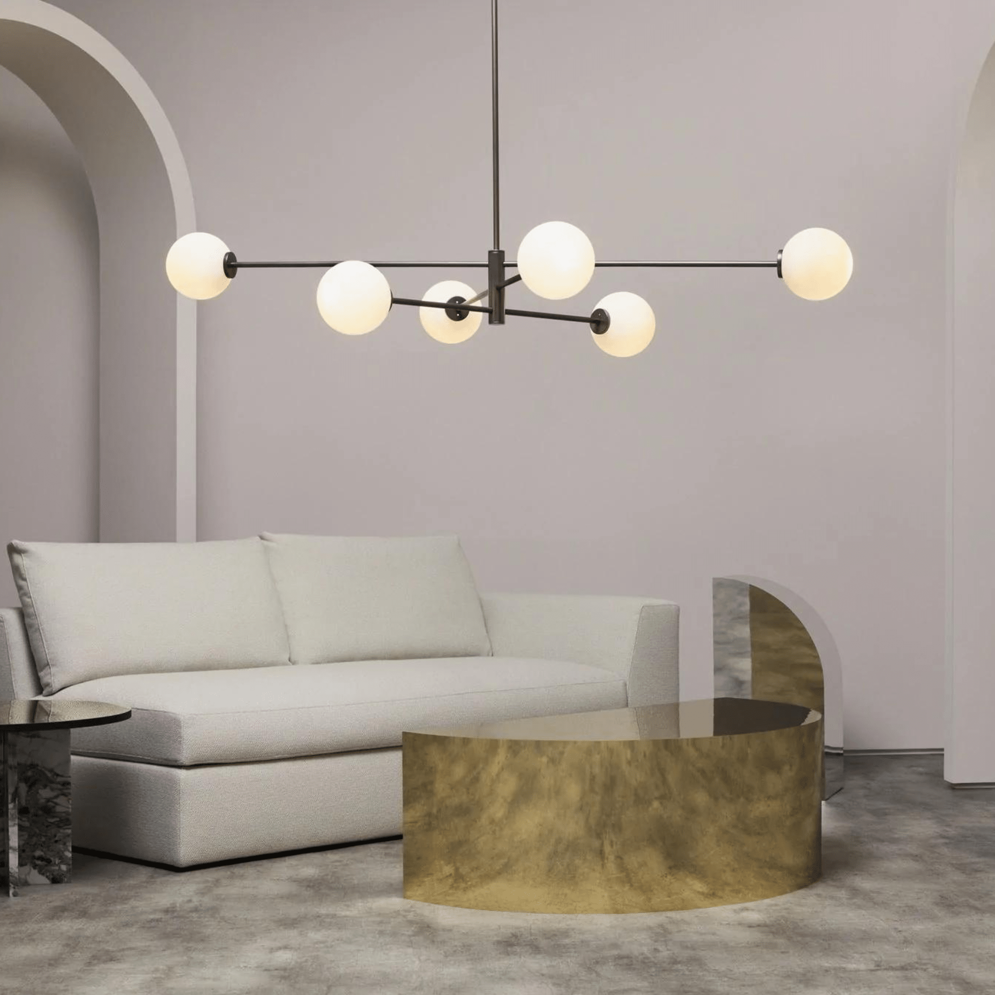 Trevi 3/6 Arm Pendants - CTO Lighting - Luxury Lighting BoutiqueBasket & Pendant ChandeliersCTO Lighting