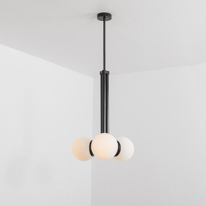 Tubular 3 - Light Modern Brass Chandelier - M | L - Schwung - Luxury Lighting BoutiqueBrass/Metal ChandeliersSchwung