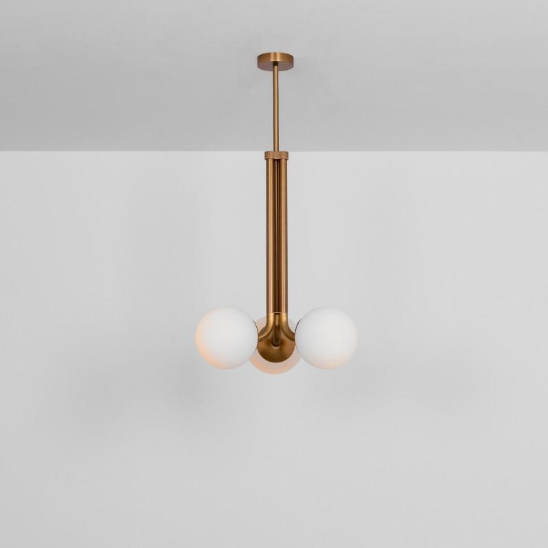 Tubular 3 - Light Modern Brass Chandelier - M | L - Schwung - Luxury Lighting BoutiqueBrass/Metal ChandeliersSchwung