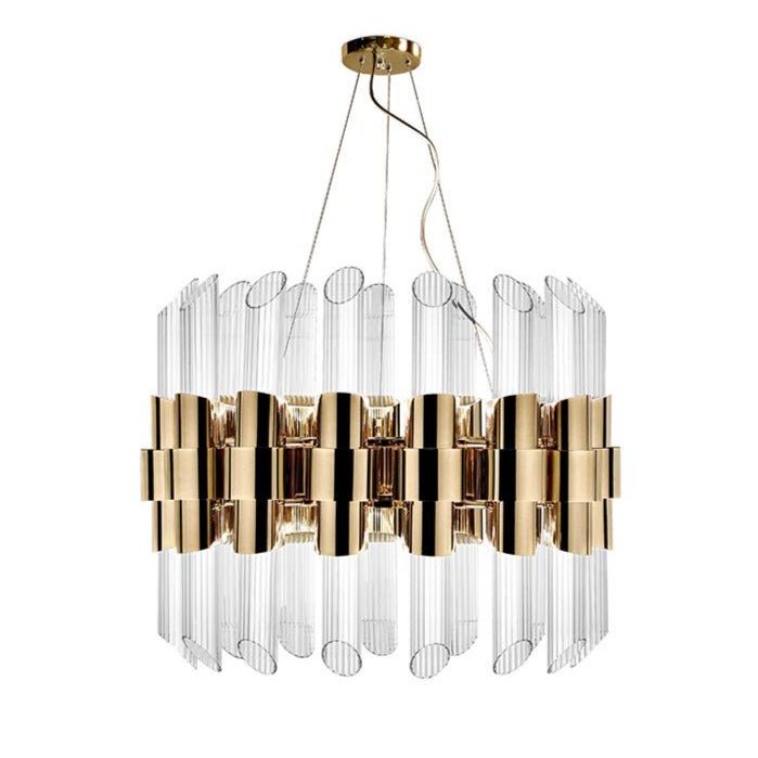 Tycho Round 32 - Light Crystal Modern Chandelier - Luxxu - Luxury Lighting BoutiqueLuxxu