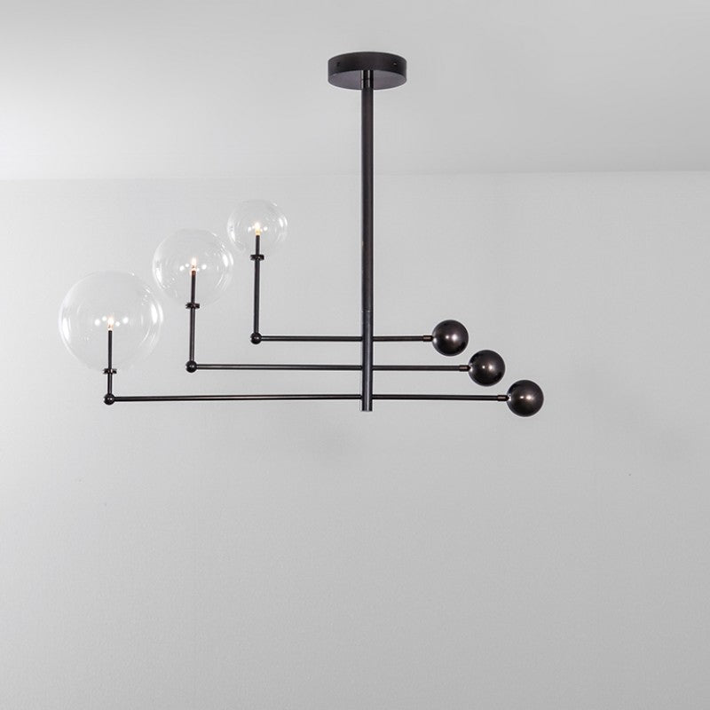 Universe 3-Light Modern Brass Chandelier - Schwung - Luxury Lighting Boutique