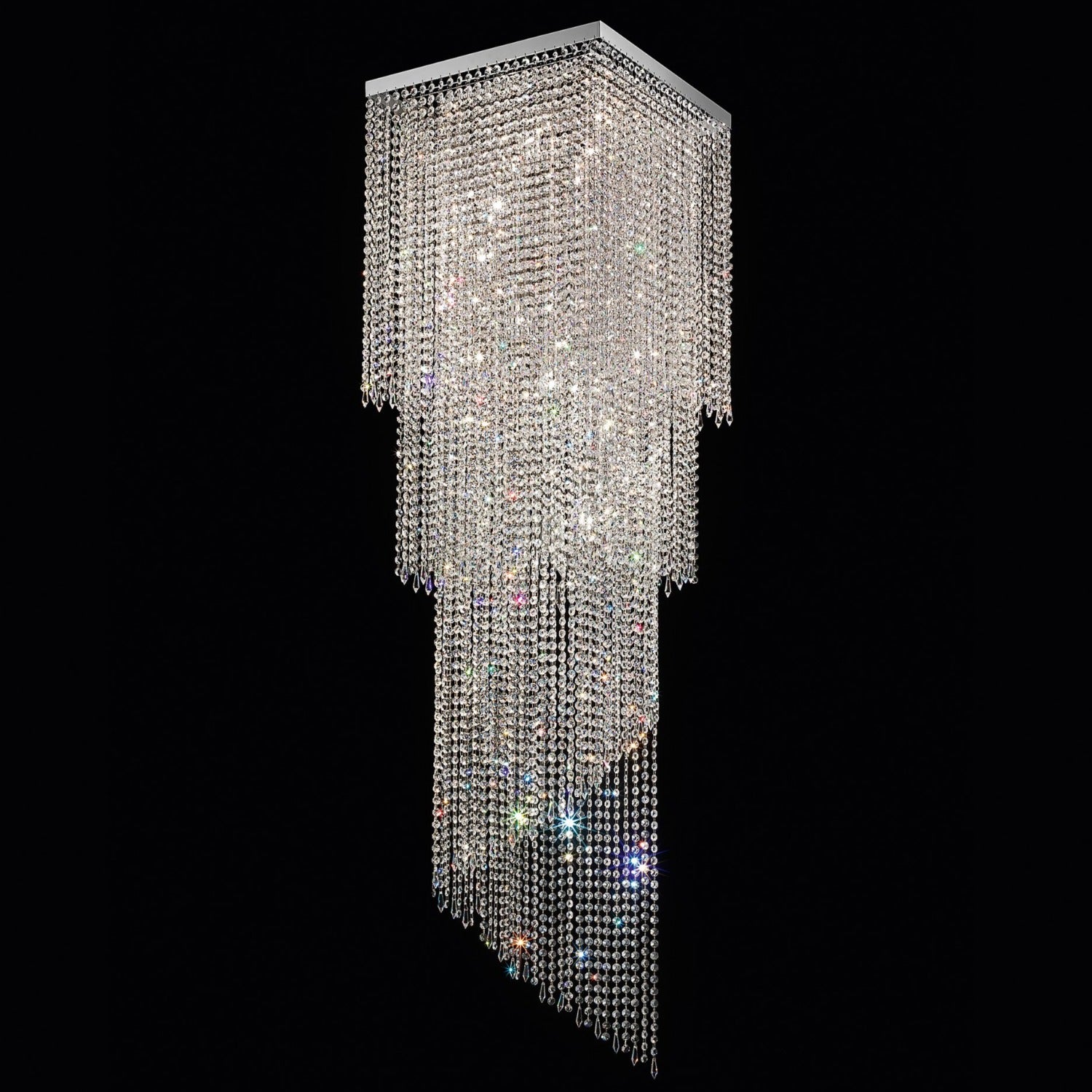 VE814/12 12- Modern Glass Chandelier - Masiero - Luxury Lighting Boutique