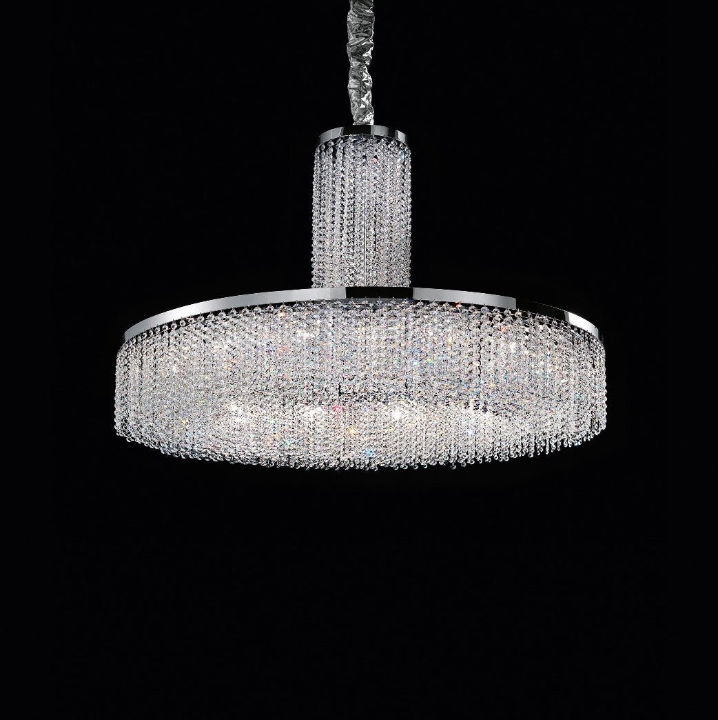 VE815 12 - Light Modern Glass Chandelier - Masiero - Luxury Lighting BoutiqueMasiero