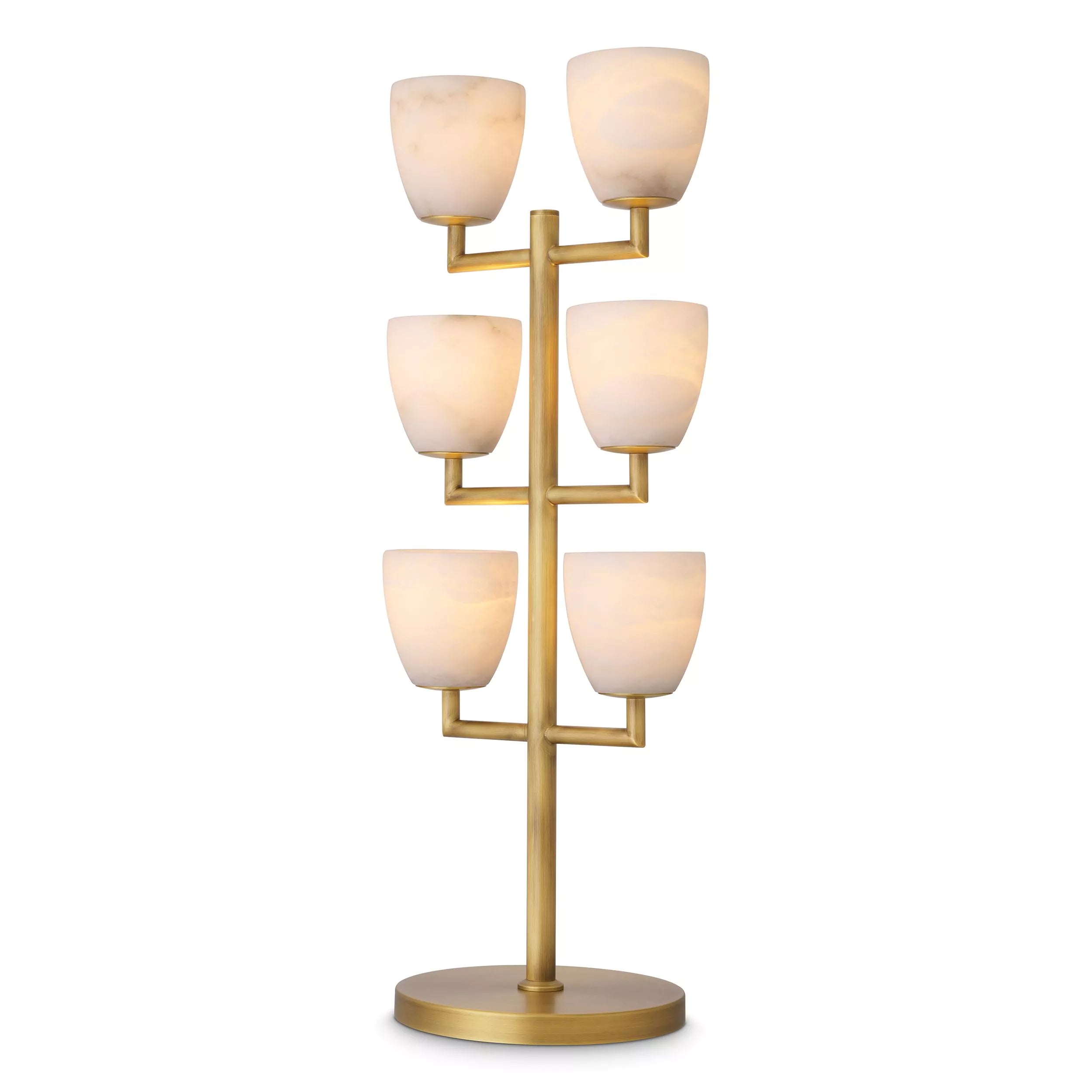 Valerius Table Lamp - (Antique Brass Finish/Alabaster) - Eichholtz - Luxury Lighting Boutique