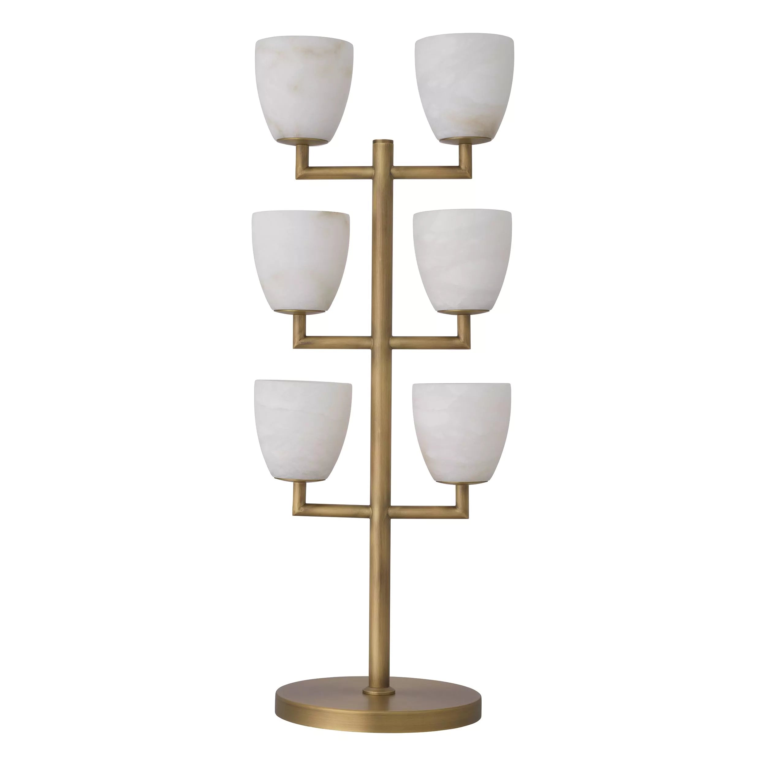 Valerius Table Lamp - (Antique Brass Finish/Alabaster) - Eichholtz - Luxury Lighting Boutique