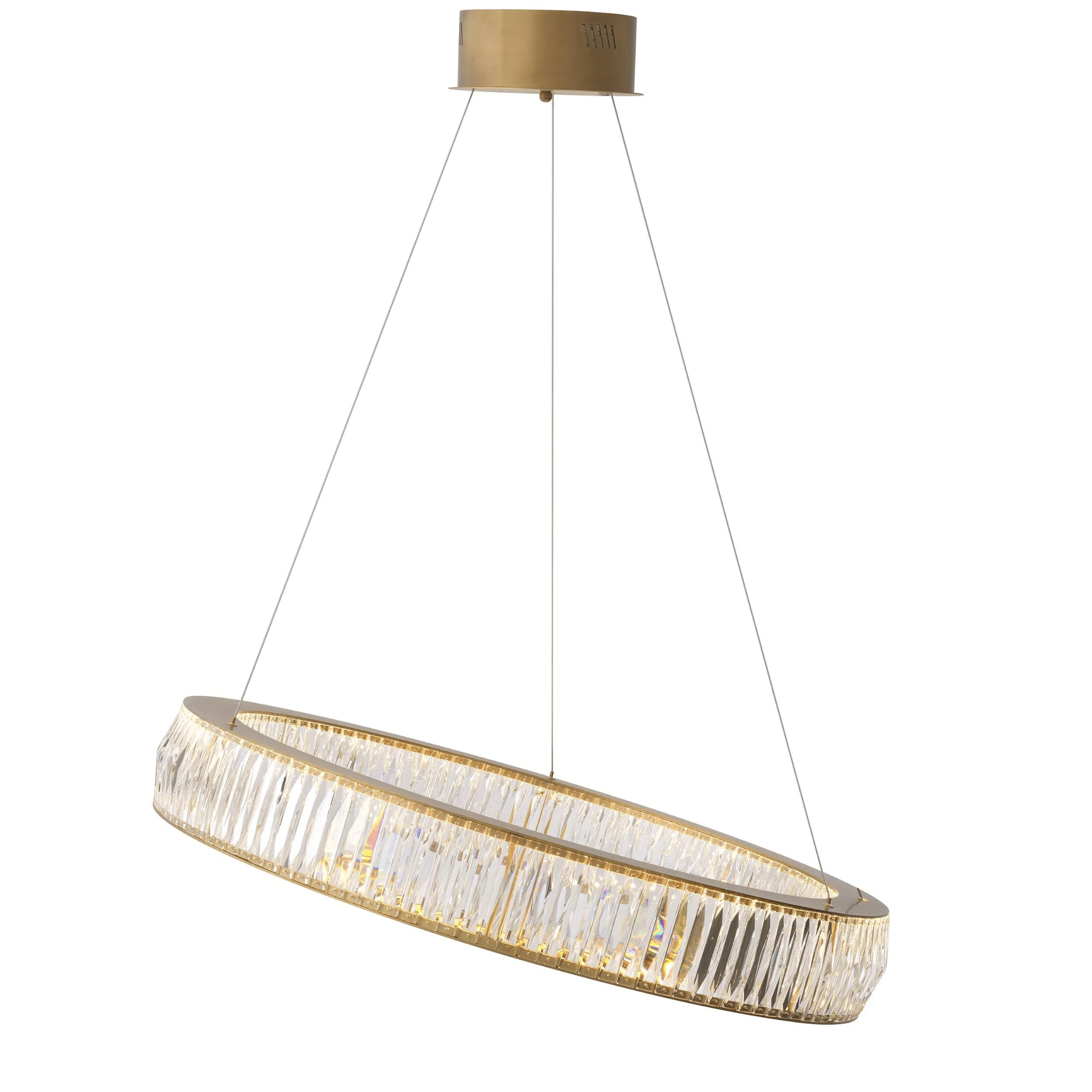 Vancouver L Modern Chandelier - Brass - Eichholtz - Luxury Lighting BoutiqueCeiling LightEichholtz