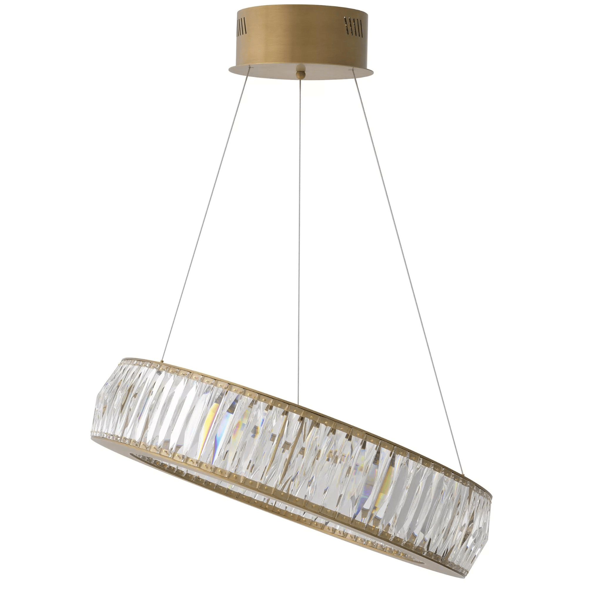 Vancouver L Modern Chandelier - Brass - Eichholtz - Luxury Lighting BoutiqueCeiling LightEichholtz
