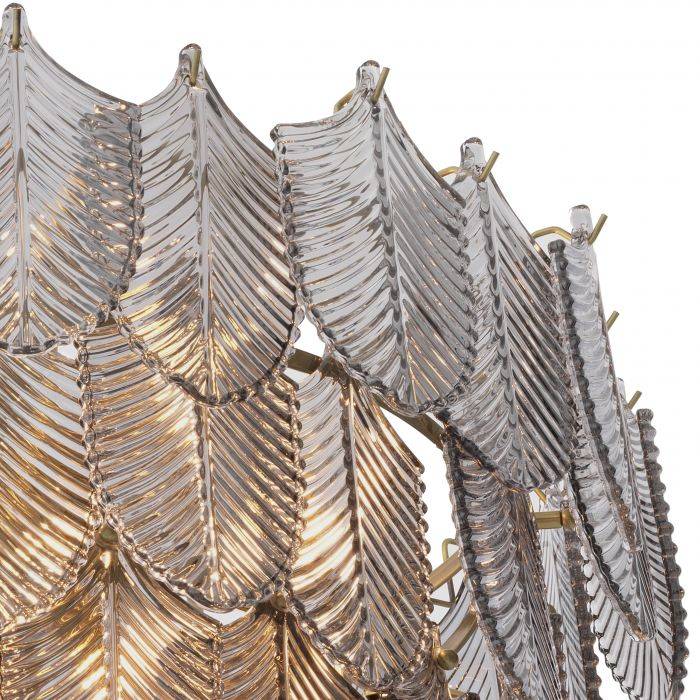 Verbier Modern Glass Chandelier S | L - Brass - Eichholtz - Luxury Lighting BoutiqueChandelierEichholtz