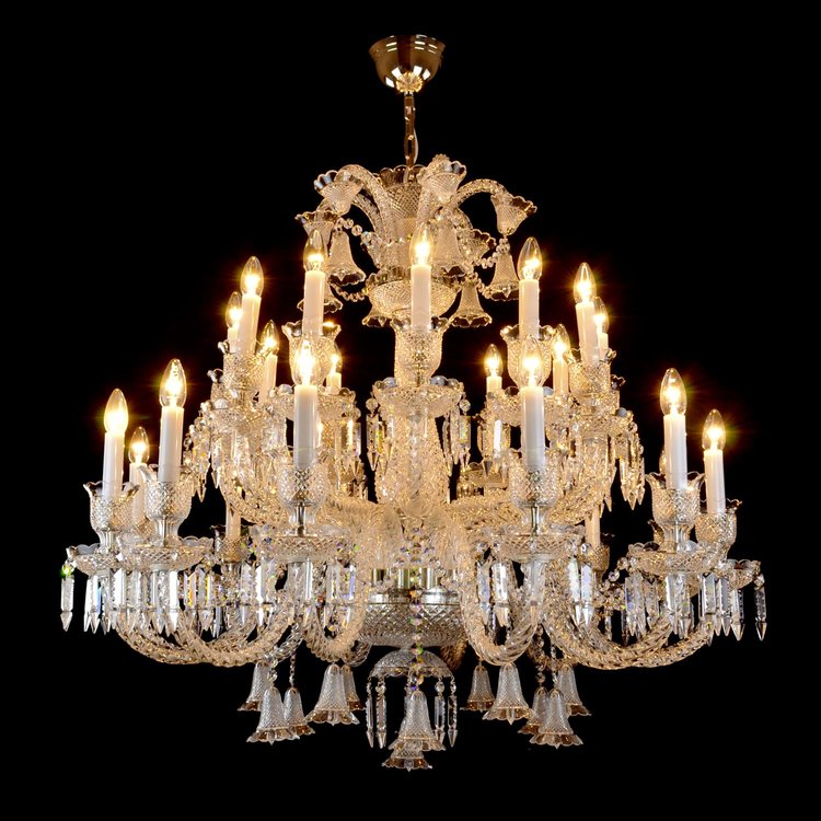 Vesper 24 Crystal Chandelier (Gold/Silver) - Wranovsky - Luxury Lighting Boutique