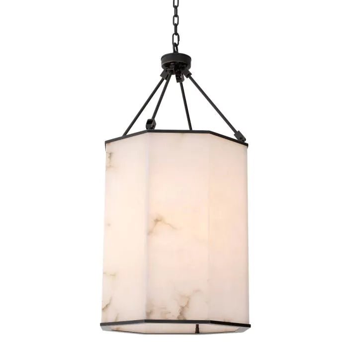 Victoire S | L Lantern - Bronze & Alabaster - Eichholtz - Luxury Lighting BoutiqueHall LanternEichholtz