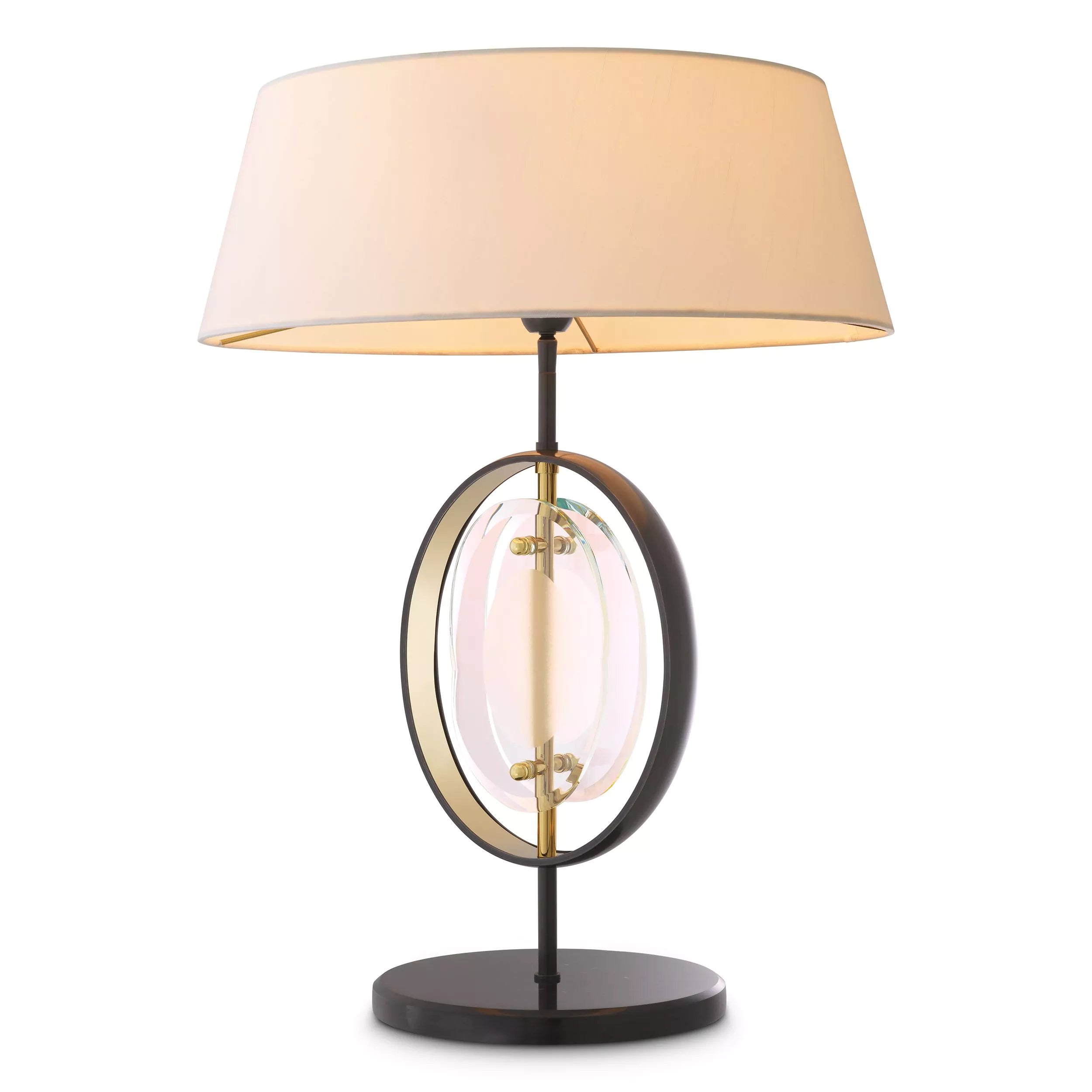 Vincent Table Lamp - (Gunmetal Finish | Gold Finish | Bevelled Glass | Honed Black Marble) - Eichholtz - Luxury Lighting Boutique