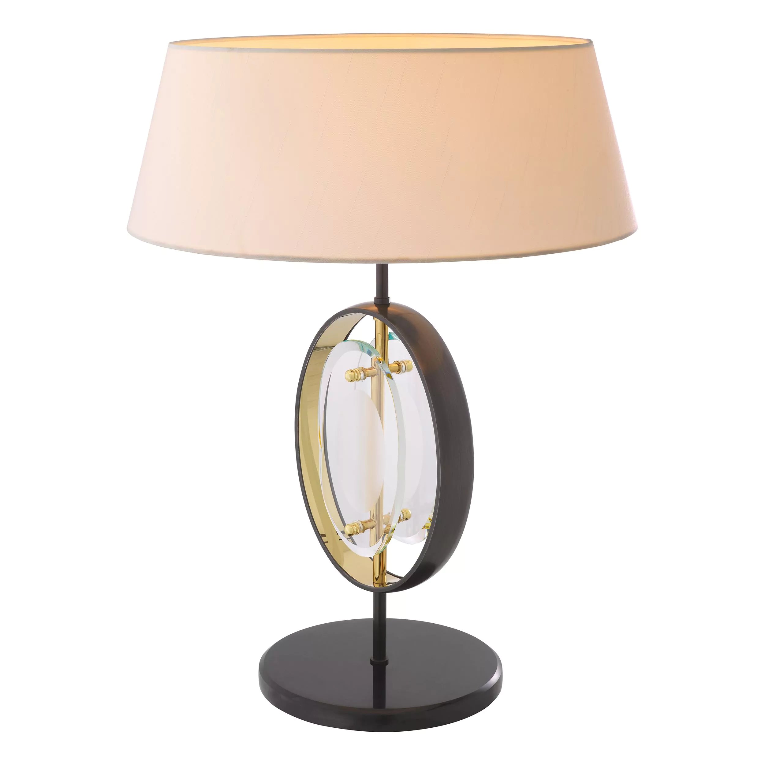 Vincent Table Lamp - (Gunmetal Finish | Gold Finish | Bevelled Glass | Honed Black Marble) - Eichholtz - Luxury Lighting Boutique
