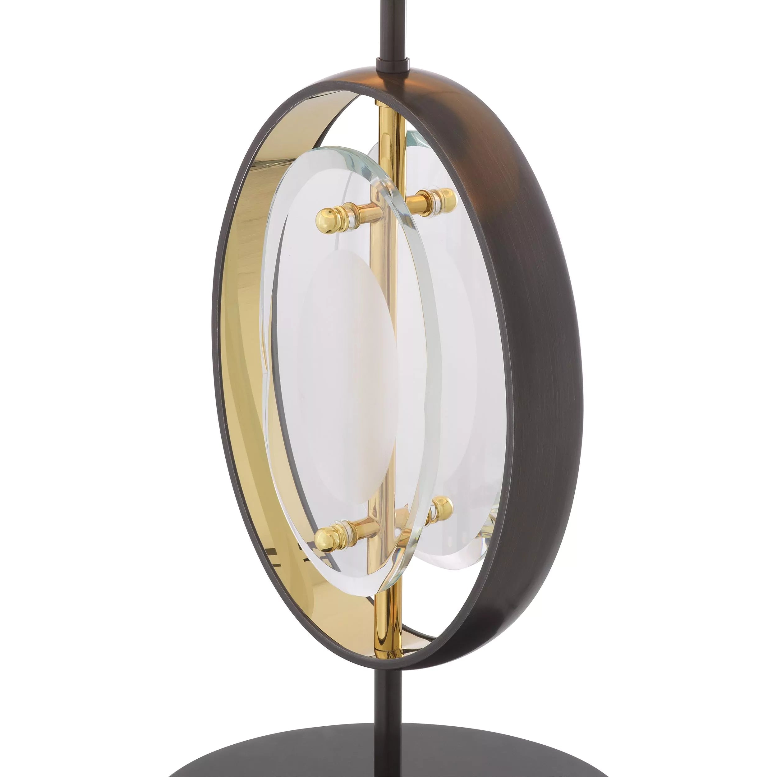 Vincent Table Lamp - (Gunmetal Finish | Gold Finish | Bevelled Glass | Honed Black Marble) - Eichholtz - Luxury Lighting Boutique