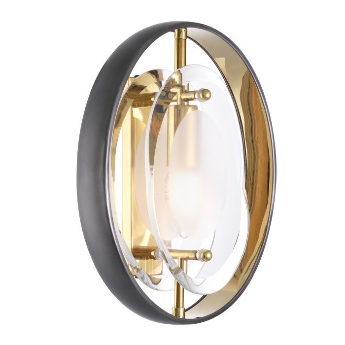 Vincente Wall Lamp - Gunmetal & Gold - Eichholtz - Luxury Lighting BoutiqueWall LightsEichholtz