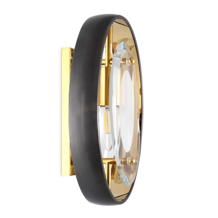 Vincente Wall Lamp - Gunmetal & Gold - Eichholtz - Luxury Lighting BoutiqueWall LightsEichholtz