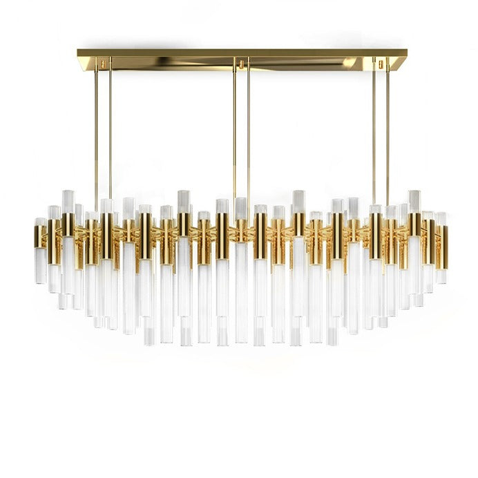 Waterfall Rectangular 80-Light Crystal Modern Chandelier - Luxxu - Luxury Lighting Boutique