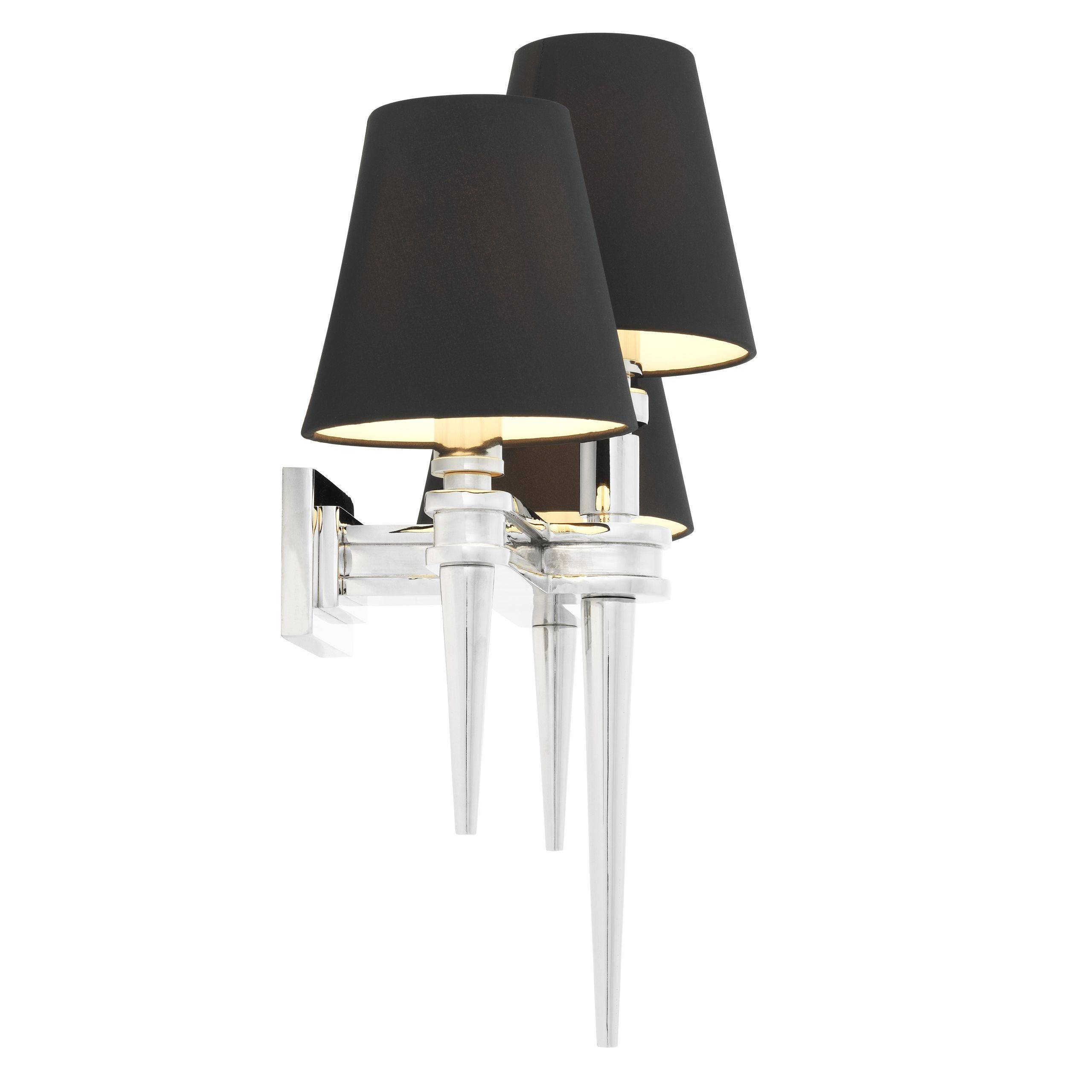Waterloo Wall Lamps - Single | Triple - Brass | Nickel - Eichholtz - Luxury Lighting BoutiqueWall LightsEichholtz