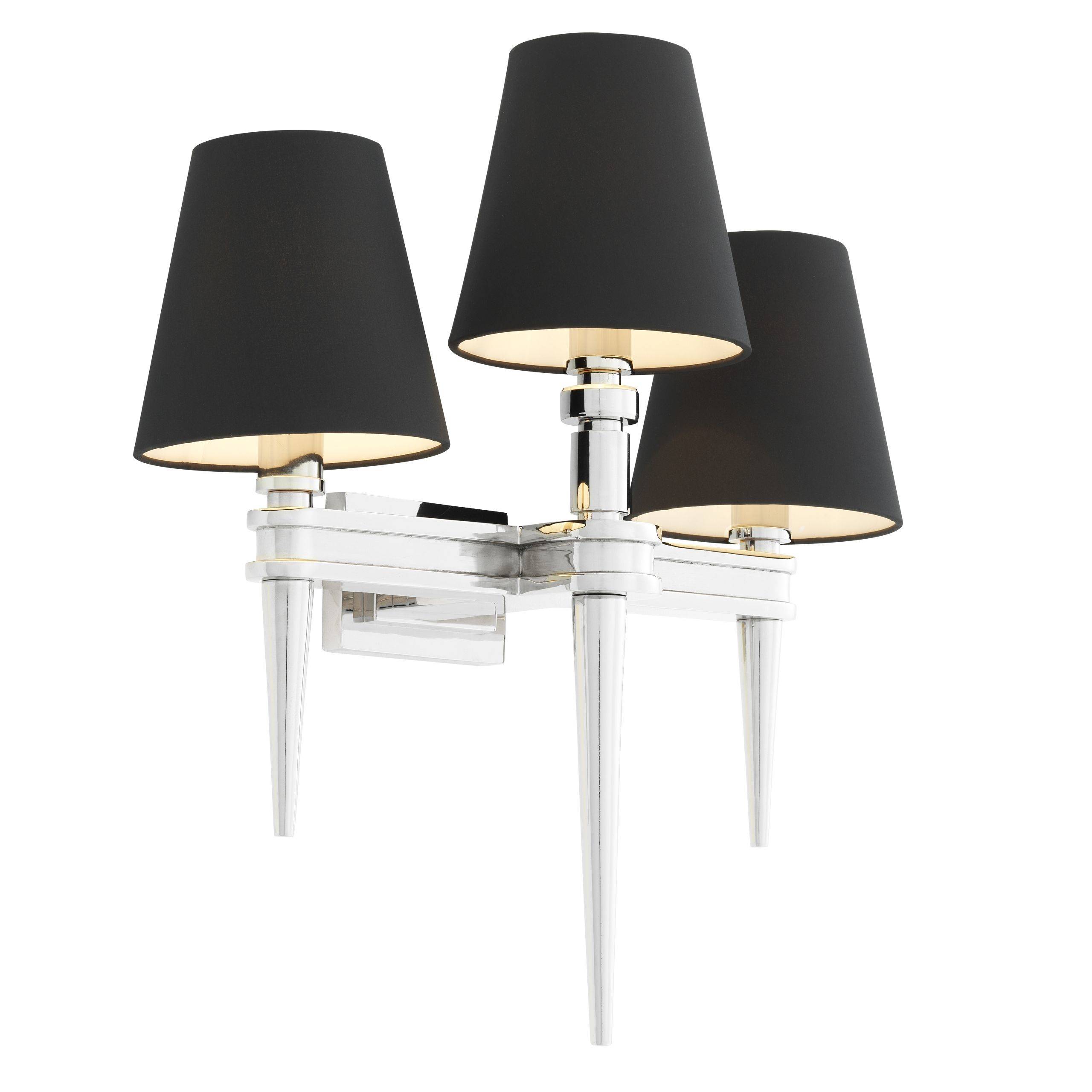 Waterloo Wall Lamps - Single | Triple - Brass | Nickel - Eichholtz - Luxury Lighting BoutiqueWall LightsEichholtz