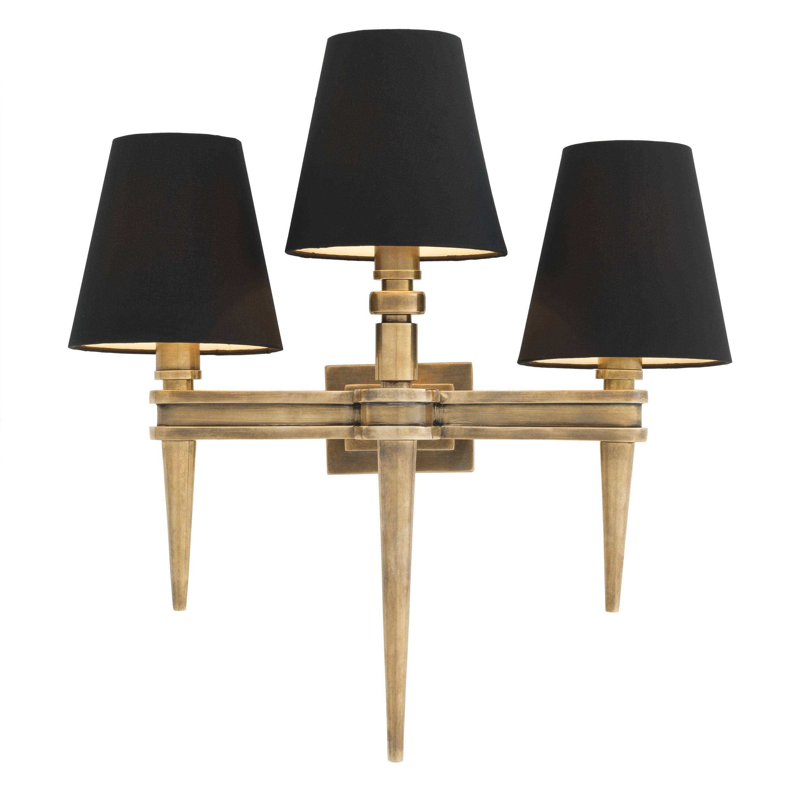 Waterloo Wall Lamps - Single | Triple - Brass | Nickel - Eichholtz - Luxury Lighting BoutiqueWall LightsEichholtz