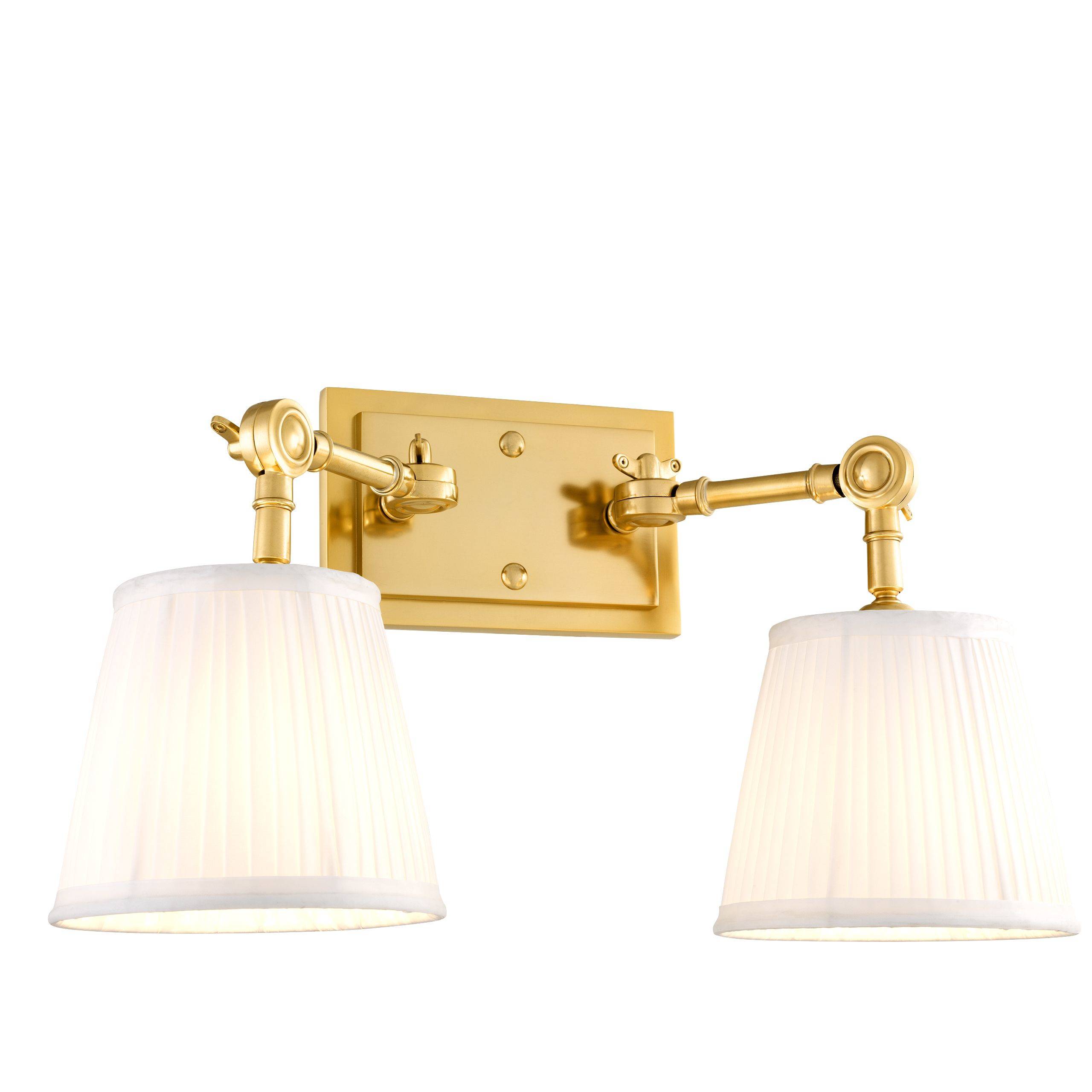Wentworth Wall Lamps - Single | Double - Gold | Nickel - Eichholtz - Luxury Lighting BoutiqueWall LightsEichholtz