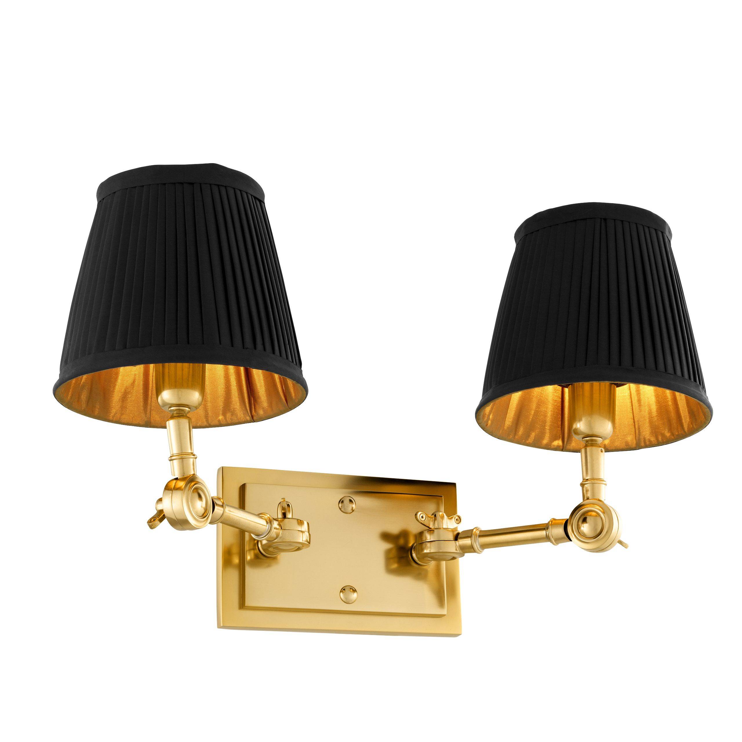Wentworth Wall Lamps - Single | Double - Gold | Nickel - Eichholtz - Luxury Lighting BoutiqueWall LightsEichholtz