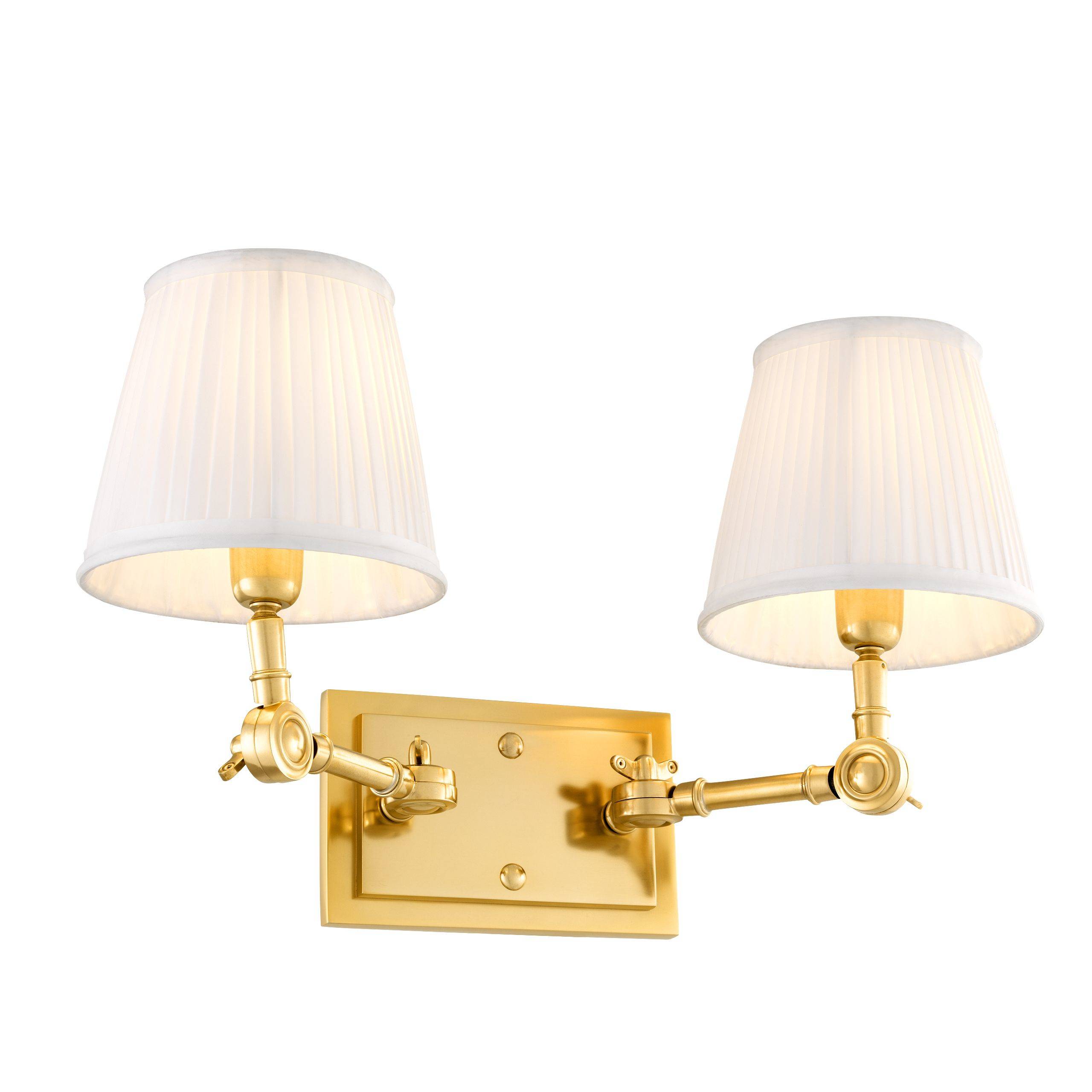 Wentworth Wall Lamps - Single | Double - Gold | Nickel - Eichholtz - Luxury Lighting BoutiqueWall LightsEichholtz