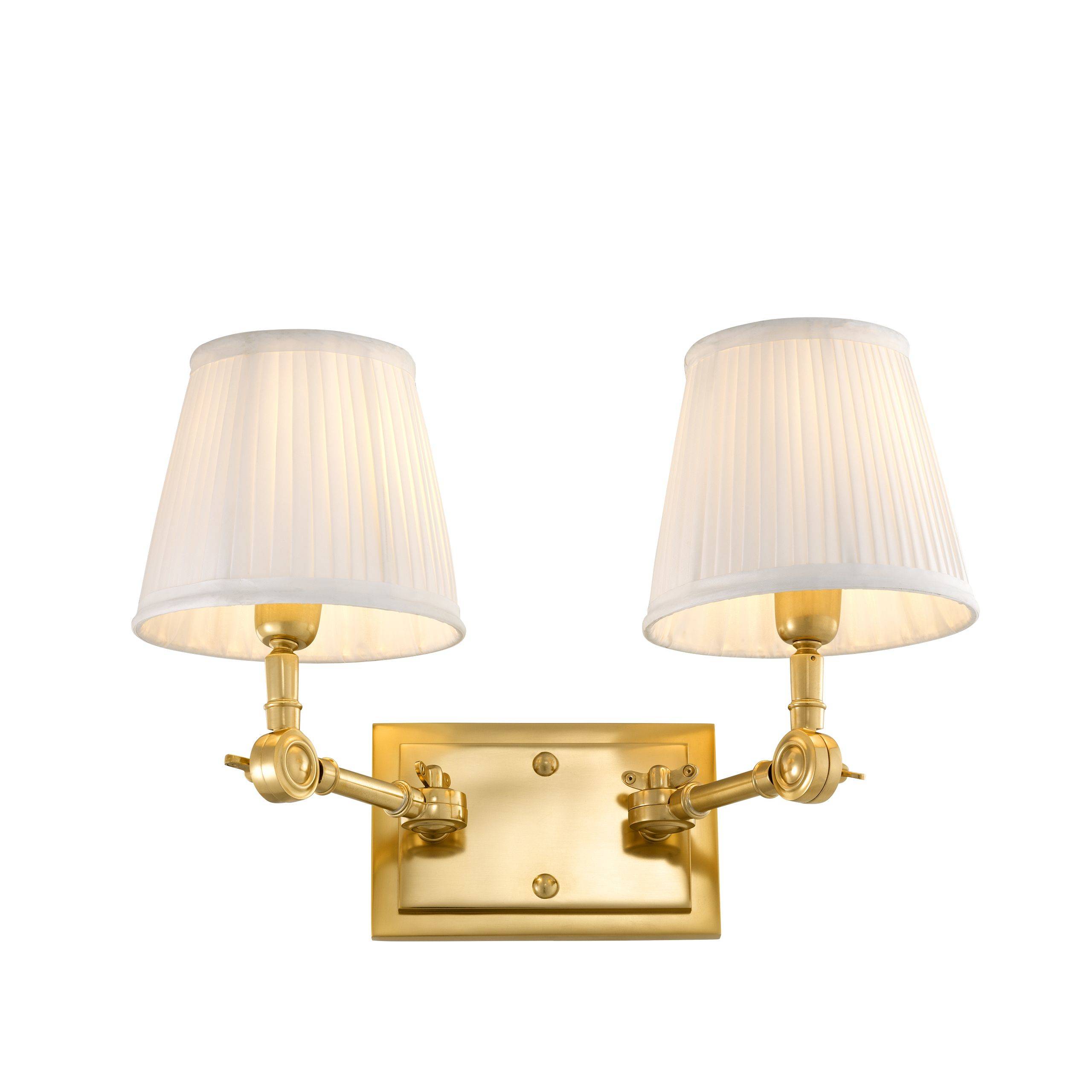 Wentworth Wall Lamps - Single | Double - Gold | Nickel - Eichholtz - Luxury Lighting BoutiqueWall LightsEichholtz