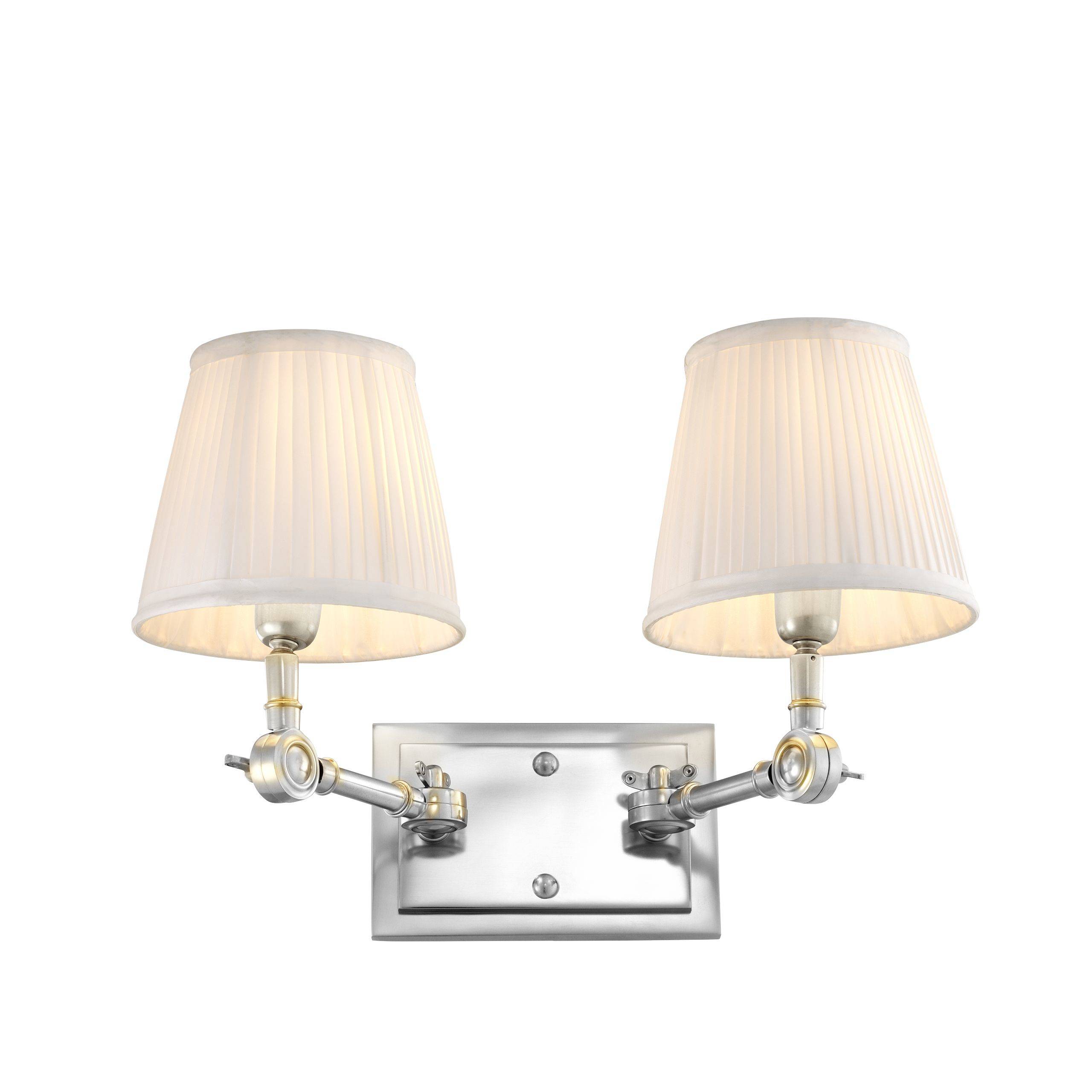 Wentworth Wall Lamps - Single | Double - Gold | Nickel - Eichholtz - Luxury Lighting BoutiqueWall LightsEichholtz