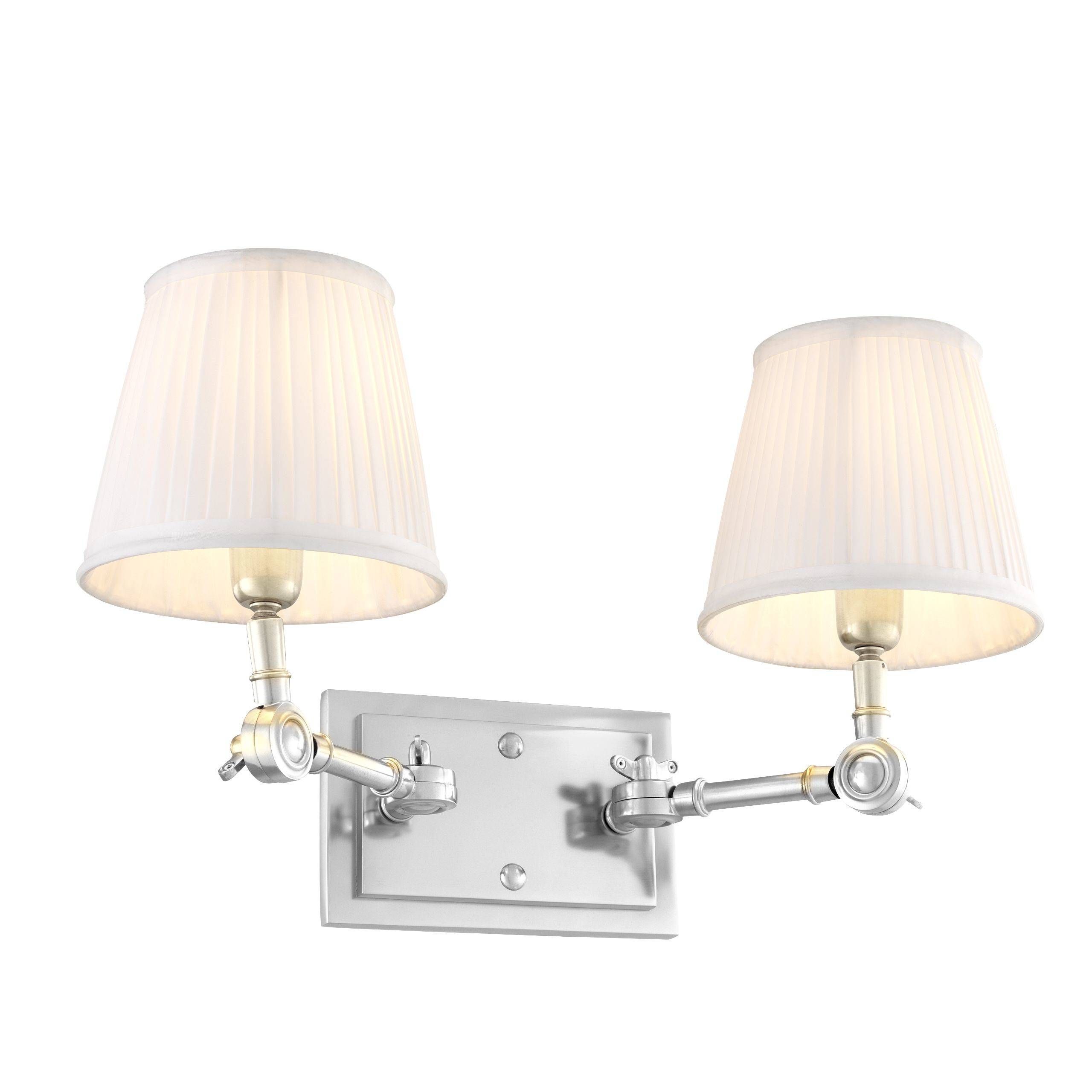 Wentworth Wall Lamps - Single | Double - Gold | Nickel - Eichholtz - Luxury Lighting BoutiqueWall LightsEichholtz